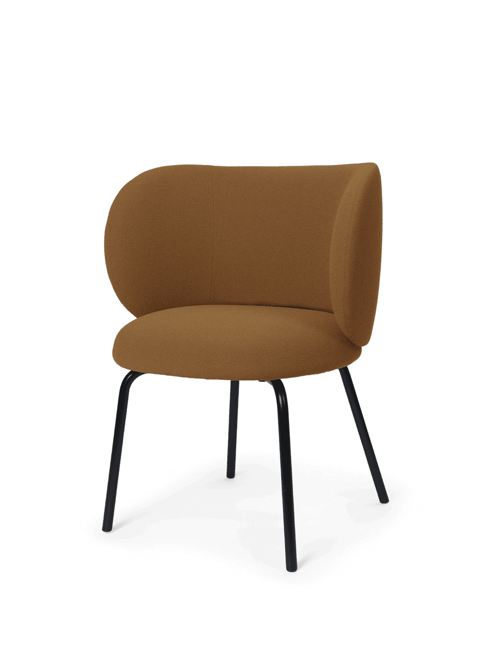 Ferm Living Rico Dining Chair - Black - Grain - Caramel ferm LIVING — фото 5