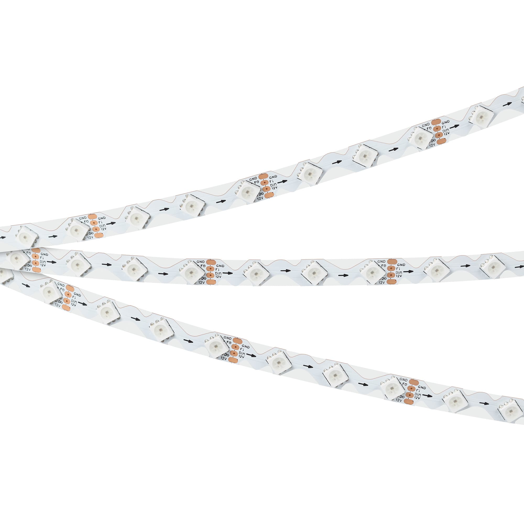 Светодиодная лента SPI-RZ-B60-8mm 12V RGB-PX1-BPT (9 W/m, IP20, 5060, 5m) (Arlight, -) 047382 — фото 2