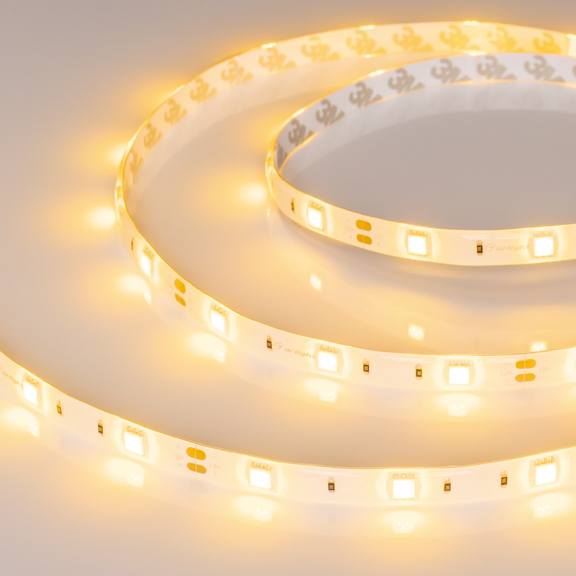 Светодиодная лента RTW 2-5000SE 12V Yellow (5060, 150 LED, LUX) (Arlight, 7.2 Вт/м, IP65) 016509 — фото 4
