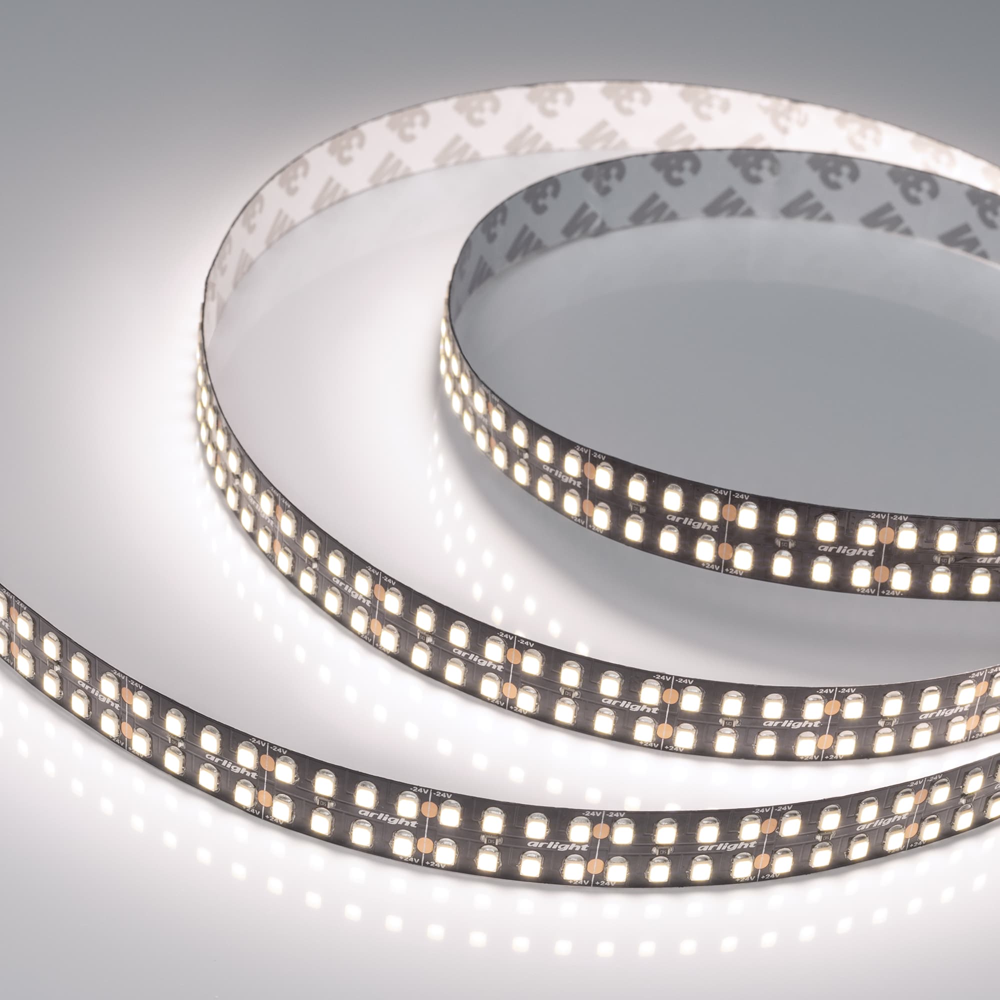 Светодиодная лента RT-5000-2835-320 24V White6000 (BLACK 15mm, 24W/m, IP20) (Arlight, -) 032606 — фото 1