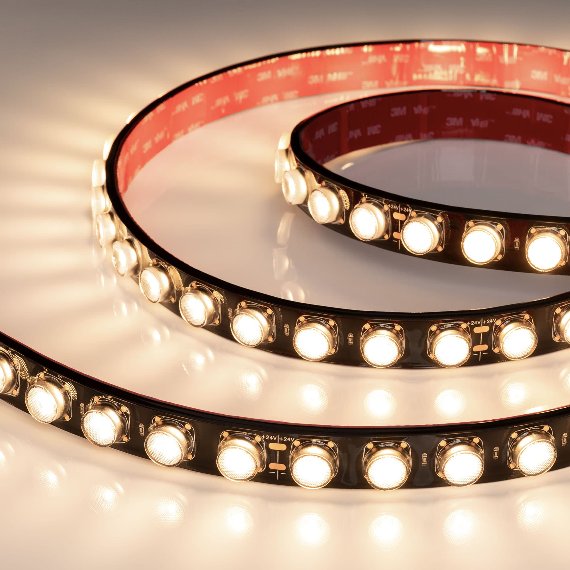 Светодиодная лента герметичная FLT-PS-A42-BLACK-23mm 24V Warm3000 (21 W/m, IP67, 30deg, 5m) (Arlight, -) 040920 Arlight — фото 1