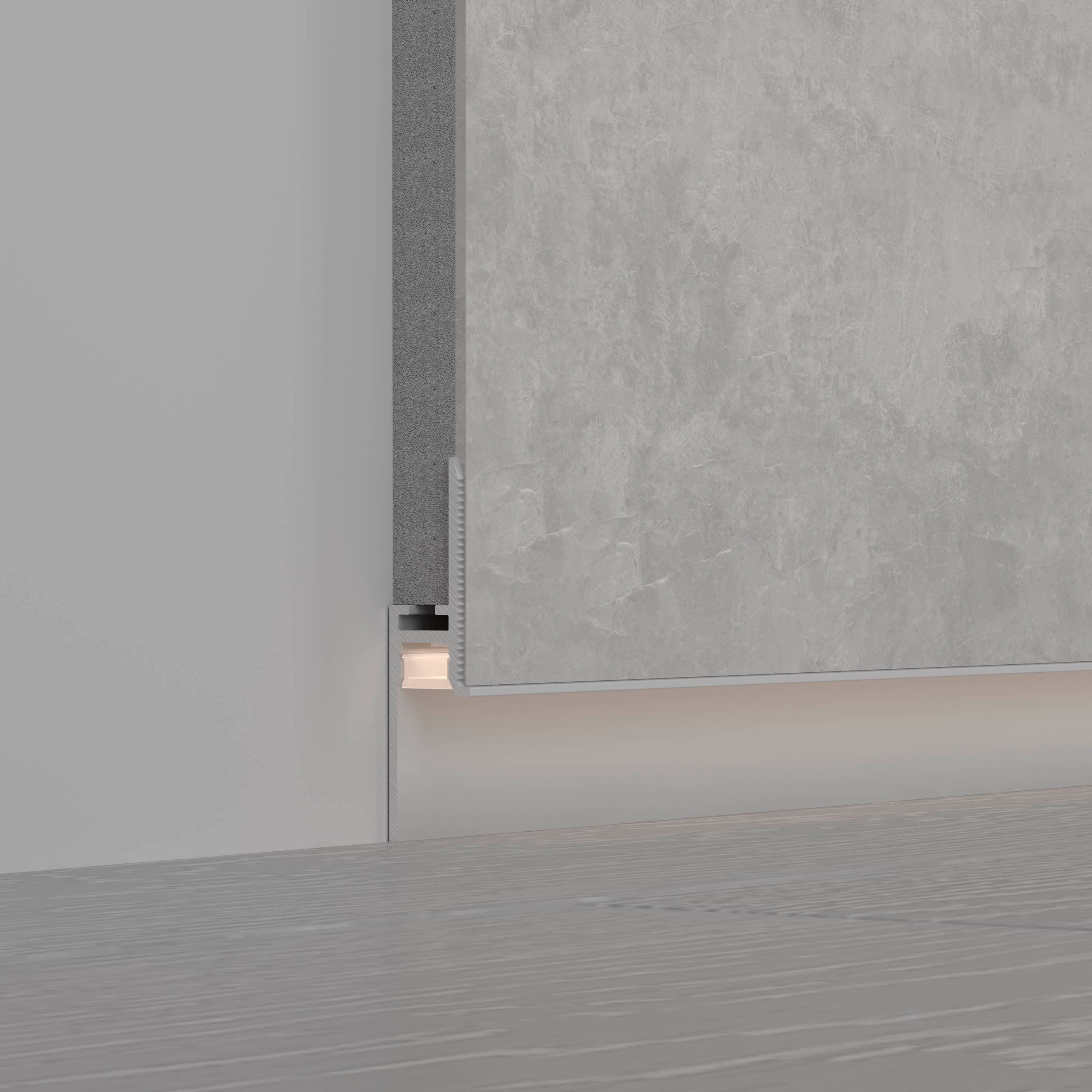 Профиль PLINTUS-FANTOM-H20-2000 WHITE (Arlight, Алюминий) 043660 — фото 4