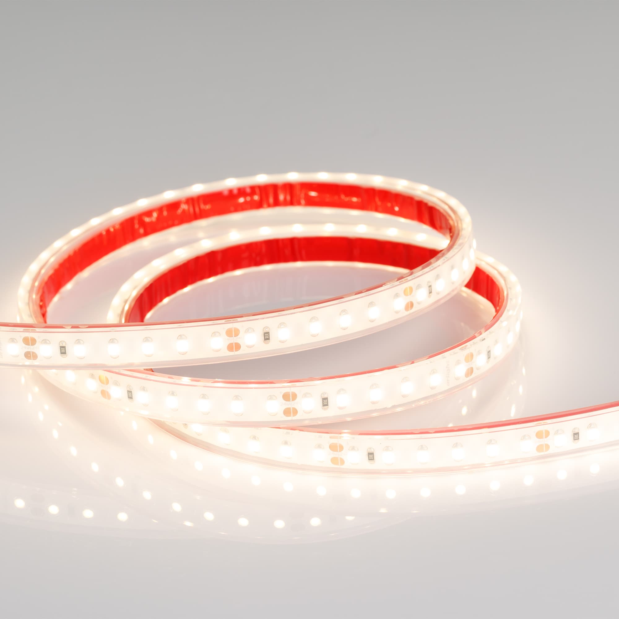 Светодиодная лента RTW 2-5000PGS 24V Warm 2x (3528, 600 LED, LUX) (Arlight, 9.6 Вт/м, IP67) 013398 — фото 3