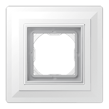 LSmetal Zero Комплект для монтажа заподлицо + Рамка 1-ная, алюминий, Jung