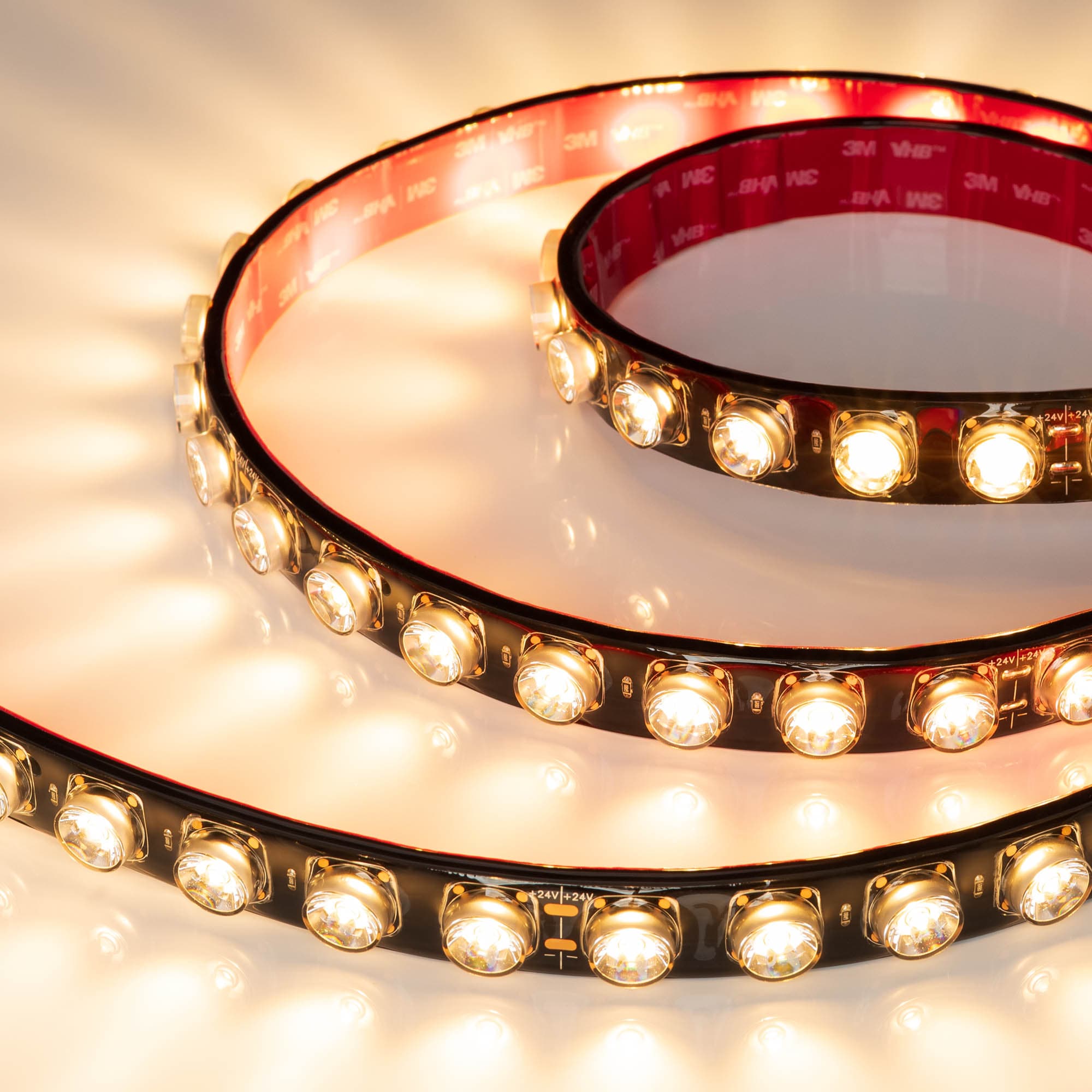 Светодиодная лента герметичная FLT-PS-A42-BLACK-23mm 24V Warm2700 (21 W/m, IP67, 15deg, 5m) (Arlight, -) 049301 Arlight — фото 1