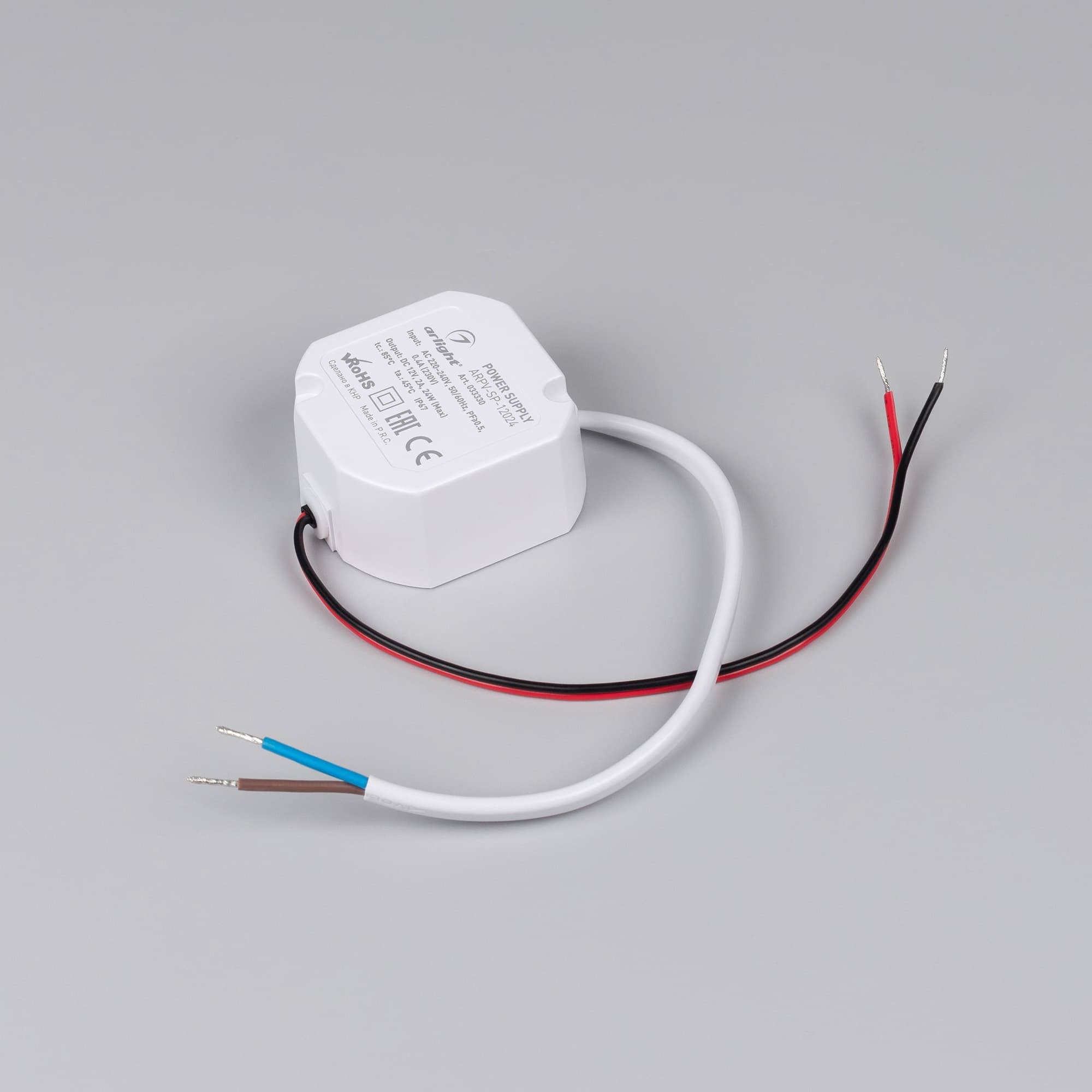 Блок питания ARPV-SP-12024 (12V, 2A, 24W) (Arlight, IP67 Пластик, 5 лет) 033330 Arlight — фото 2