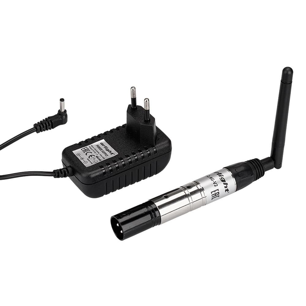 Усилитель CT-DMX-2.4G-V2 (5V, RF, XLR Male) (Arlight, IP20 Металл, 1 год) 022934