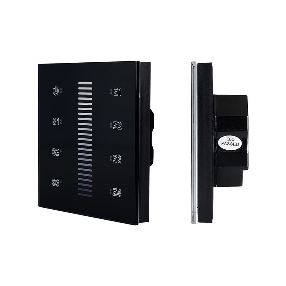 Панель Sens SR-2830A-RF-IN Black (220V,DIM,4 зоны) (Arlight, IP20 Пластик, 3 года) 019574 — фото 1