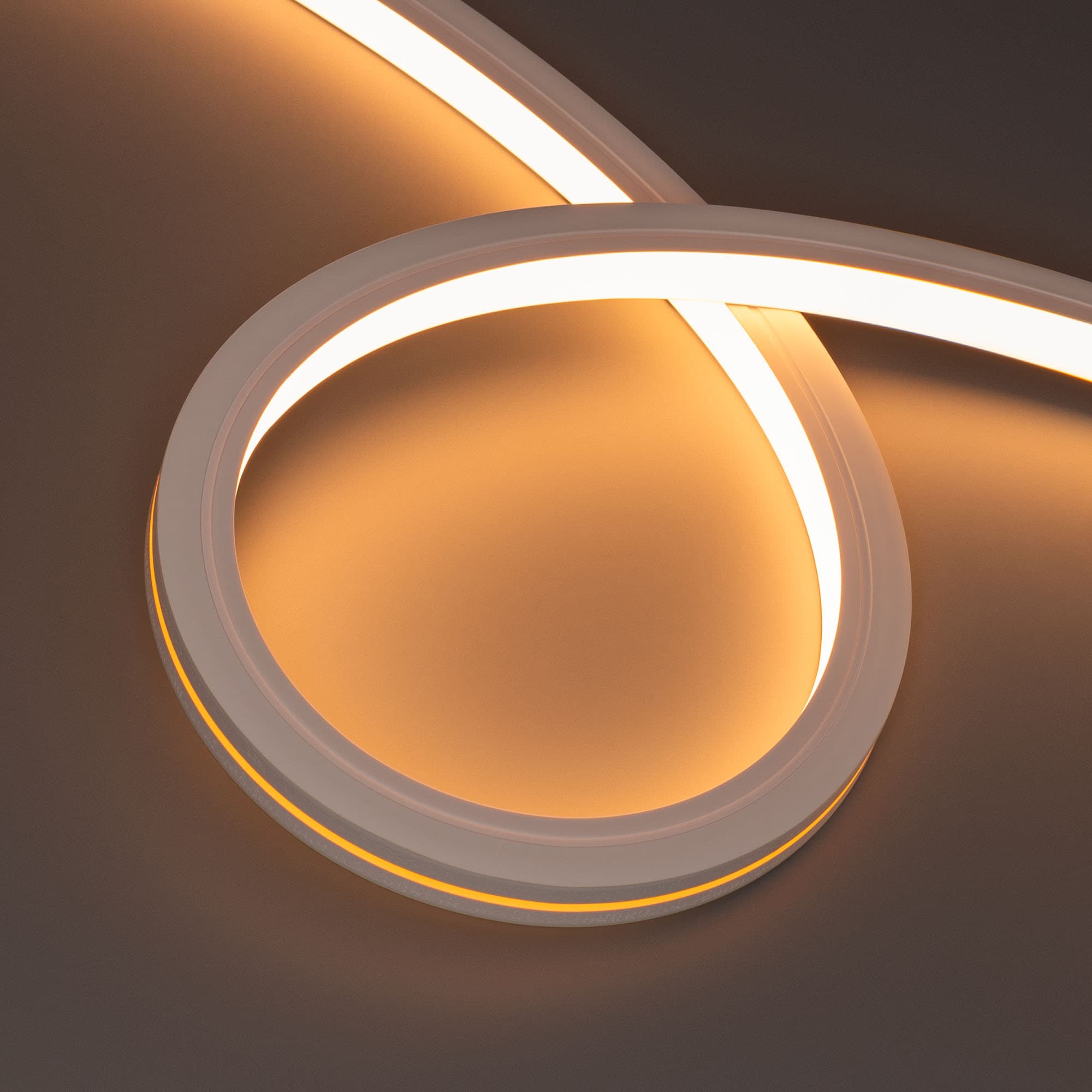 Светодиодная лента герметичная MOONLIGHT-TOP-X280-16x16mm 24V Warm2300 (10 W/m, IP67, 15m, wire x1) (Arlight, Вывод боковой, 5 лет) 044307