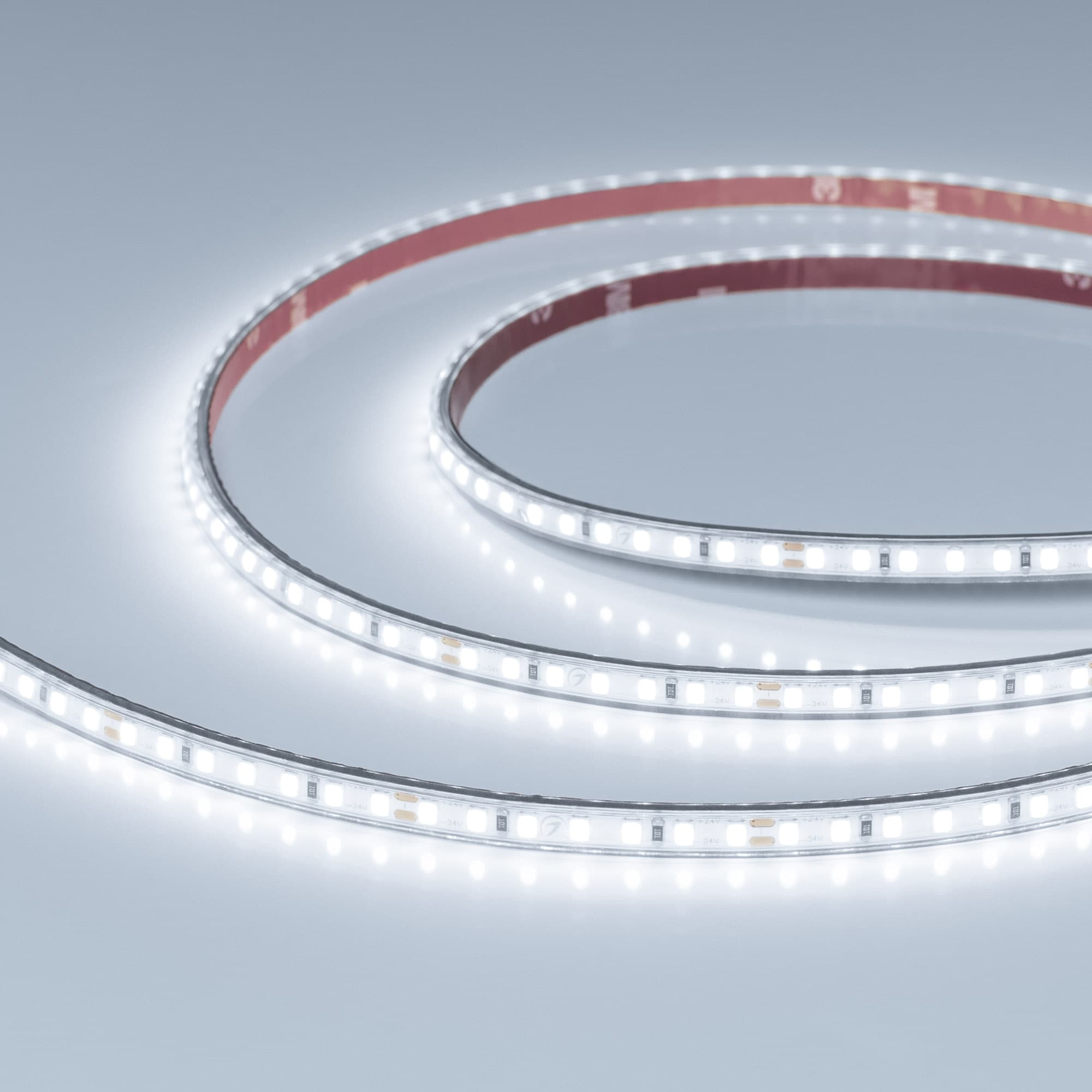 Светодиодная лента герметичная RTW-PS-A140-7mm 24V White6000 (10 W/m, IP67, 5m) (Arlight, CRI>90) 058504 — фото 1