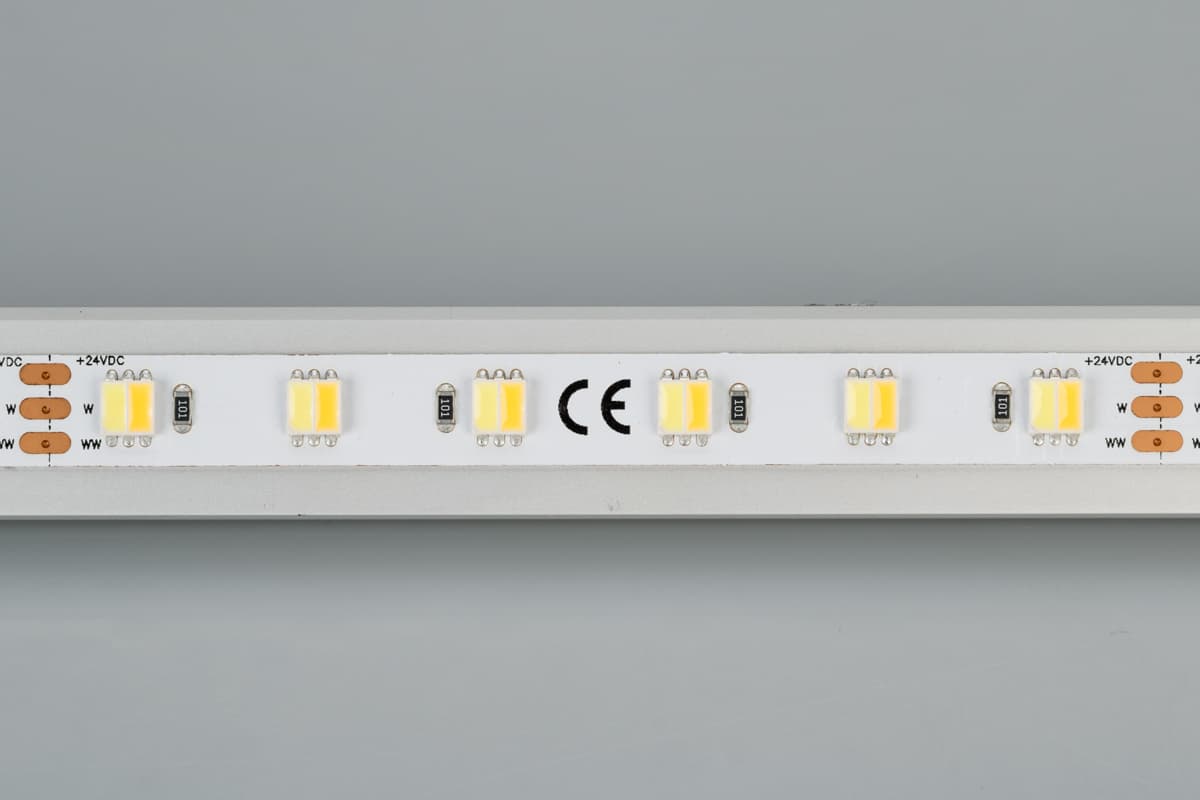 Светодиодная лента RT 6-5000 24V White-MIX-One 2x (5060, 60 LED/m, LUX) (Arlight, Изменяемая ЦТ) 025214 — фото 3