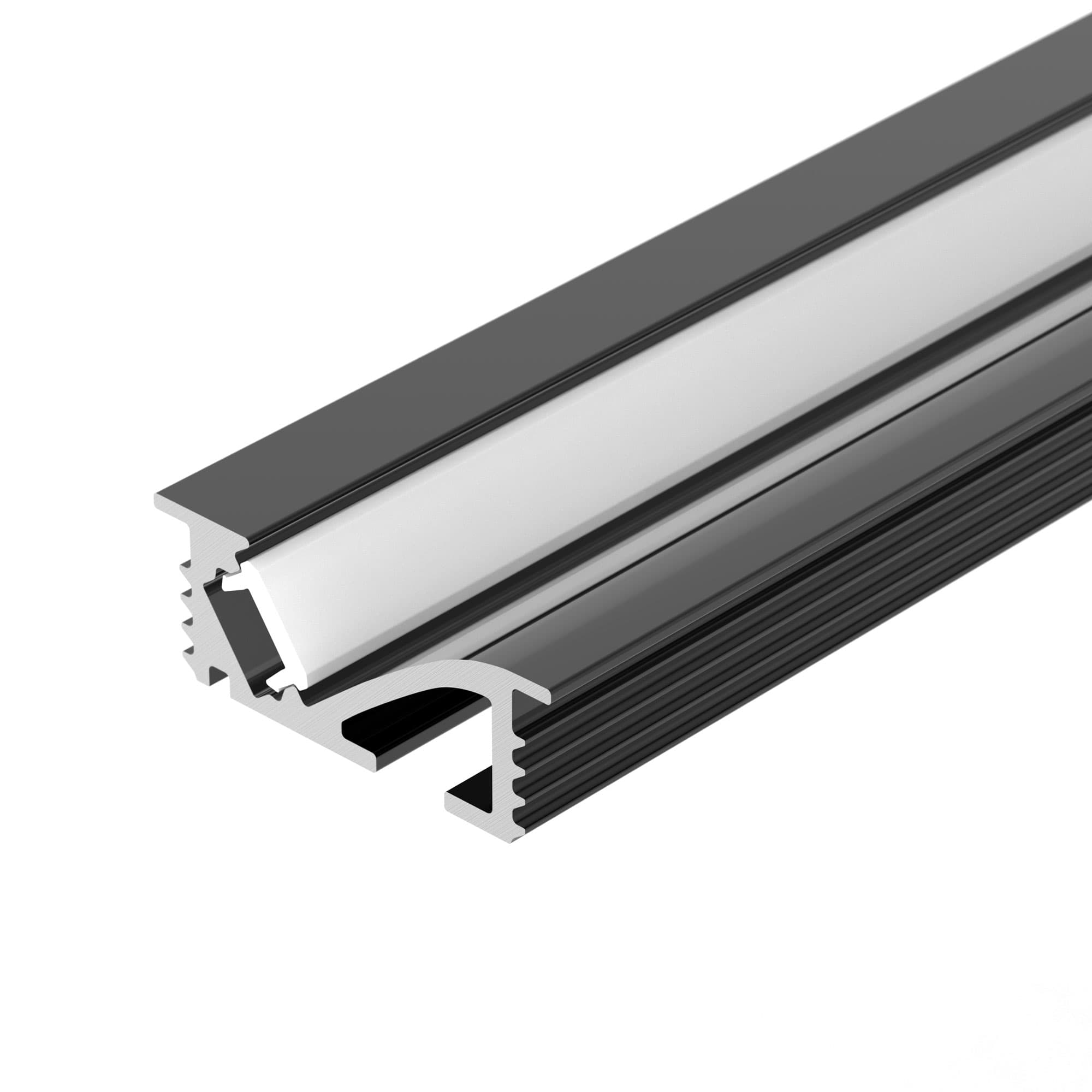 Профиль SL-BEVEL-W21-F-2000 ANOD BLACK (Arlight, Алюминий) 048997 — фото 1