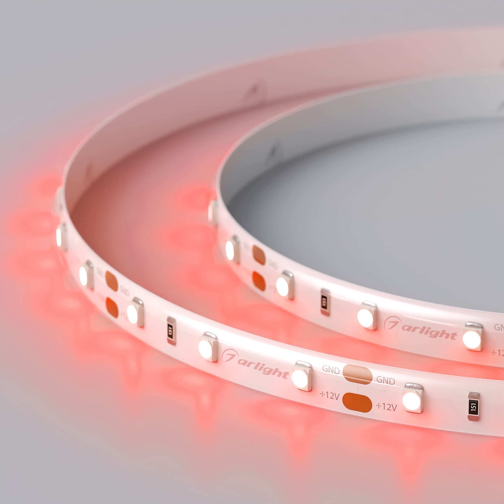 Светодиодная лента RTW 2-5000SE 12V Red (3528, 300 LED, LUX) (Arlight, 4.8 Вт/м, IP65) 015417 — фото 5