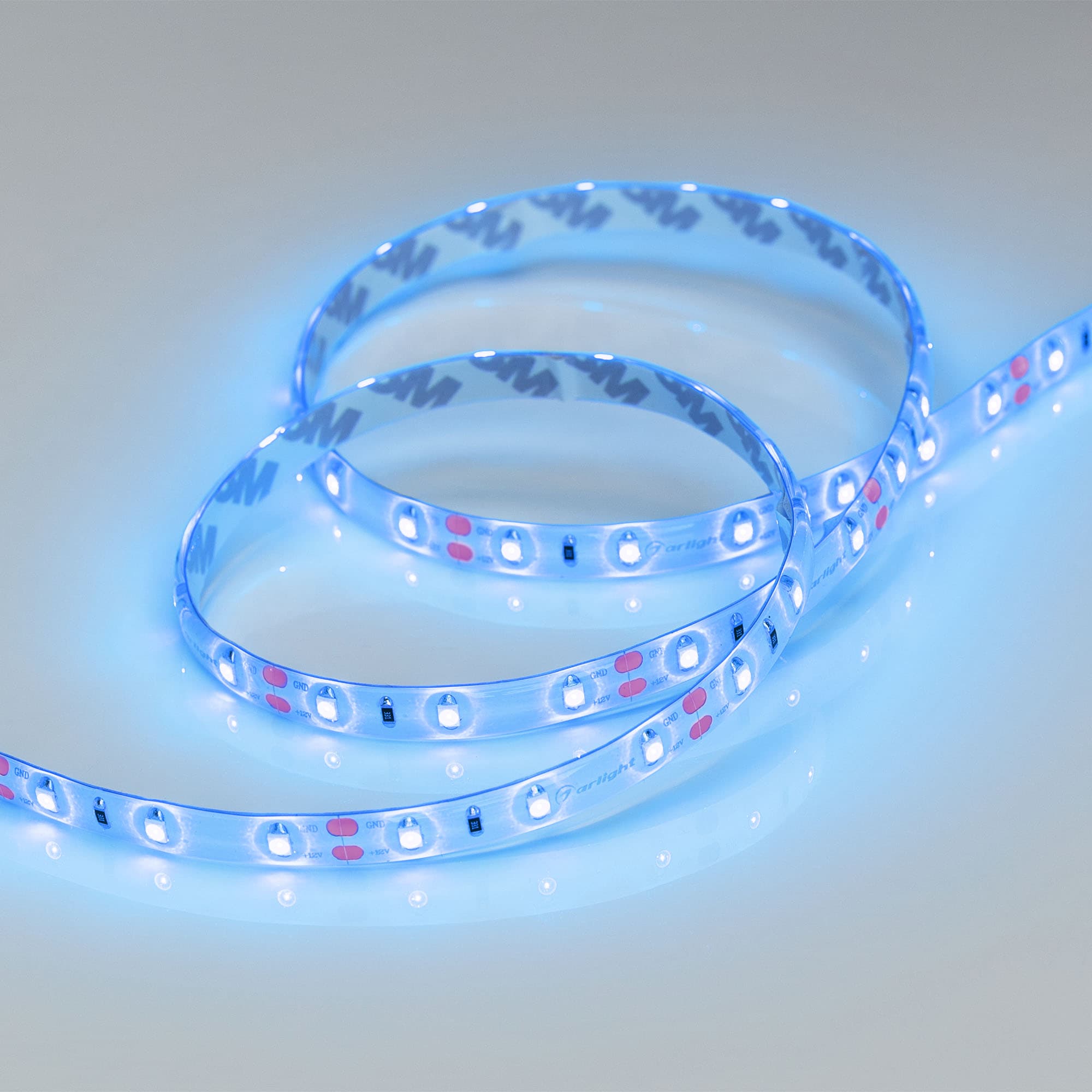 Светодиодная лента RTW 2-5000SE 12V Blue (3528, 300 LED, LUX) (Arlight, 4.8 Вт/м, IP65) 014799(1) — фото 2