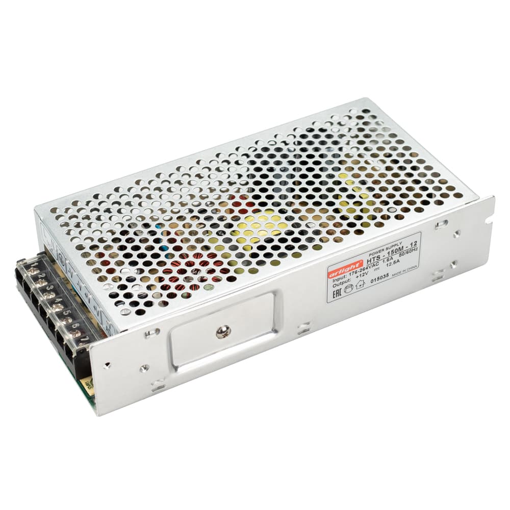 Блок питания HTS-150M-12 (12V, 12.5A, 150W) (Arlight, IP20 Сетка, 3 года) 015035 — фото 1