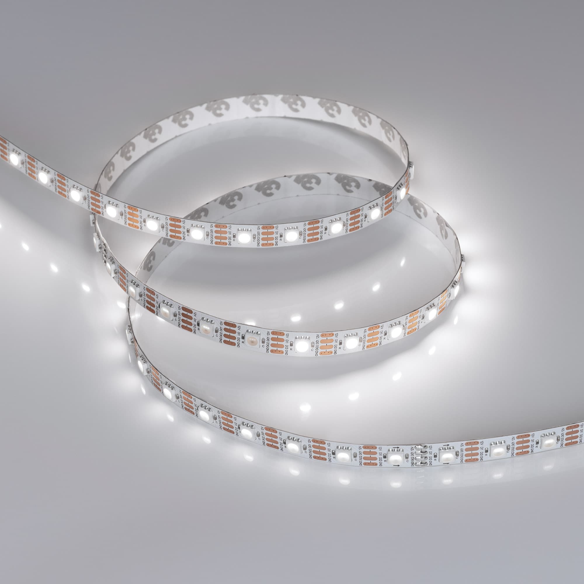 Светодиодная лента SPI-B60-10mm 12V White6000-PX1-RAM (9.3 W/m, IP20, 5060, 5m) (Arlight, бегущий огонь) 037829 — фото 1