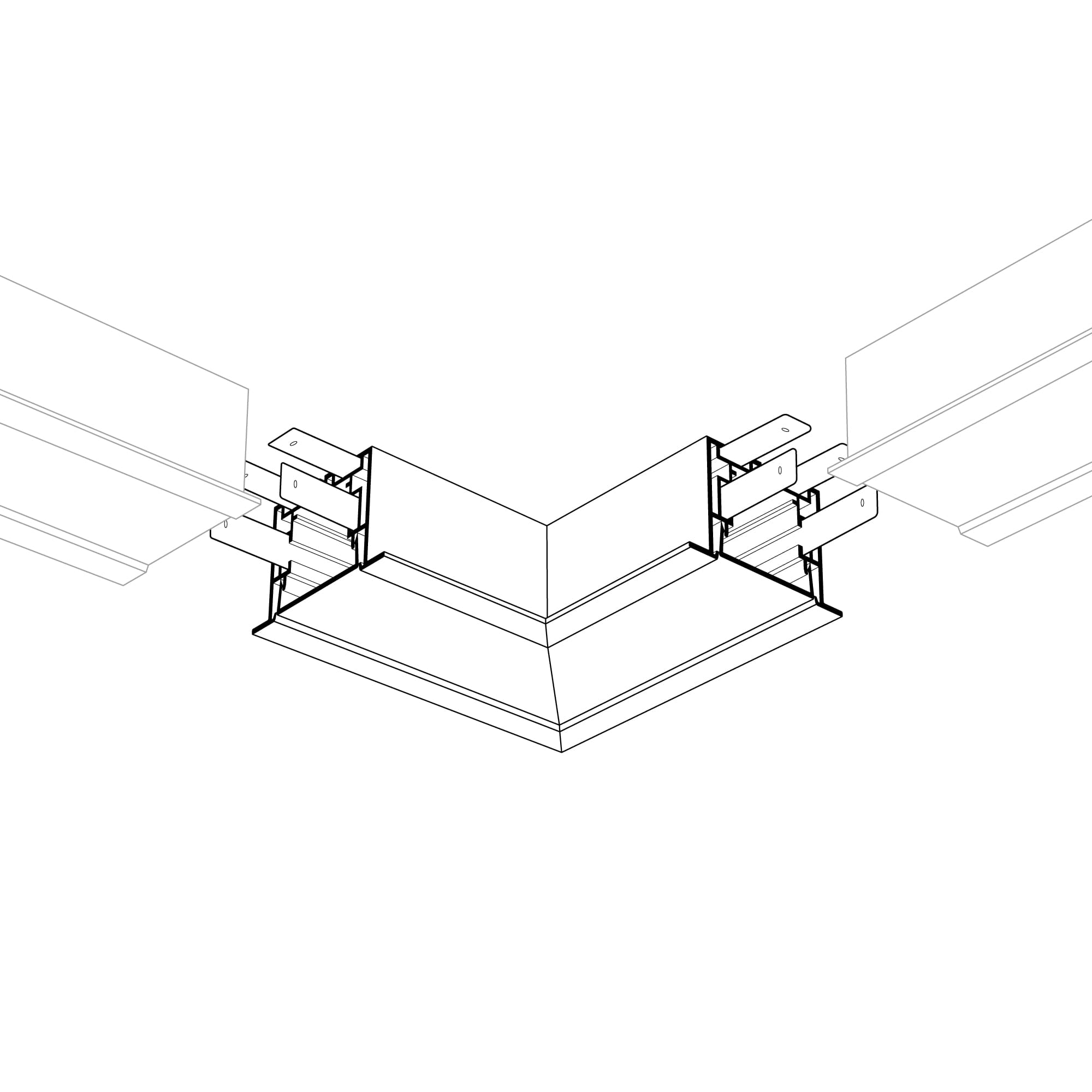 Угол S2-LINIA55-F-L90 прямой (Arlight, Металл) 021272 — фото 2