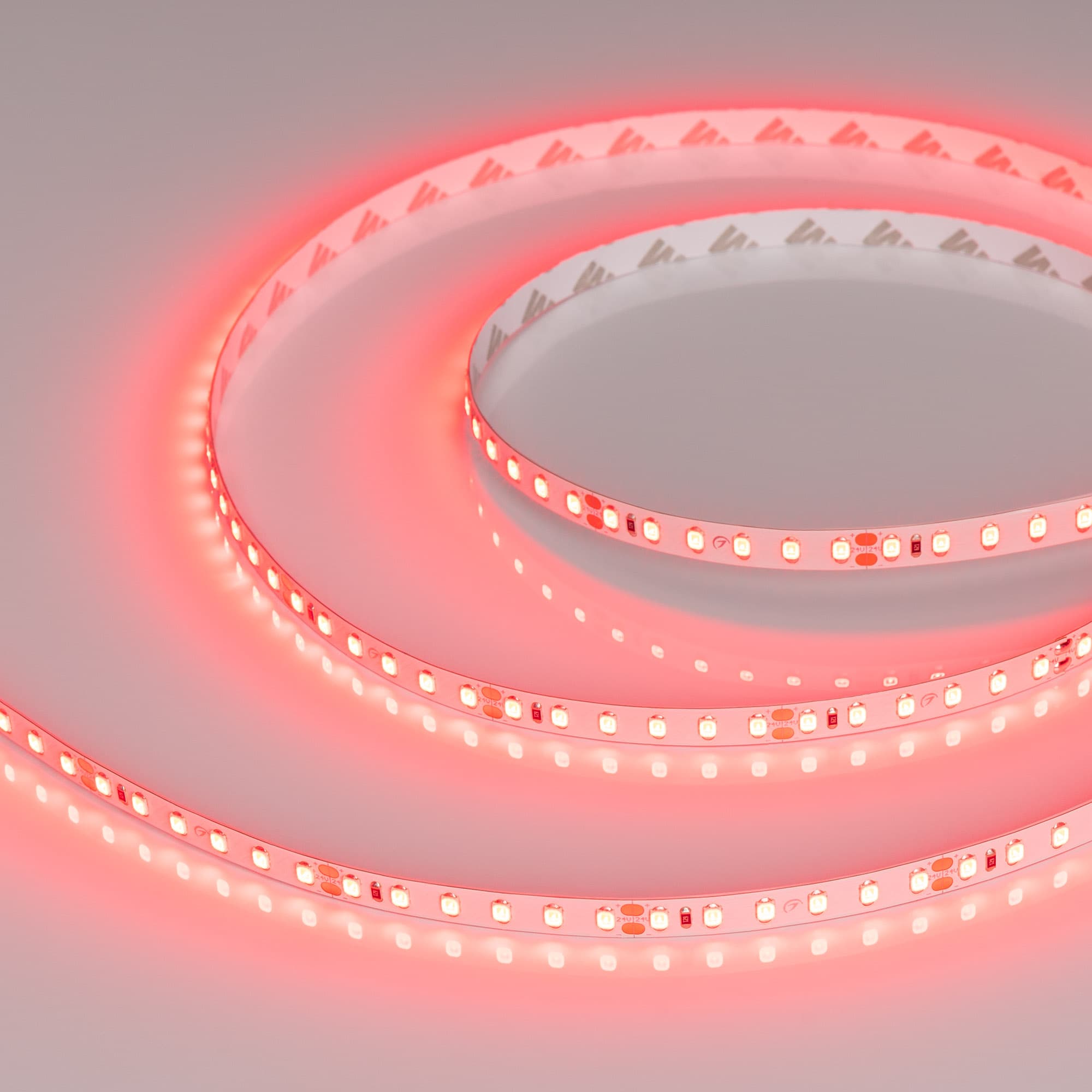 Светодиодная лента RT-A120-8mm 24V Red (9.6 W/m, IP20, 2835, 5m) (Arlight, 9.6 Вт/м, IP20) 008781(2) — фото 1