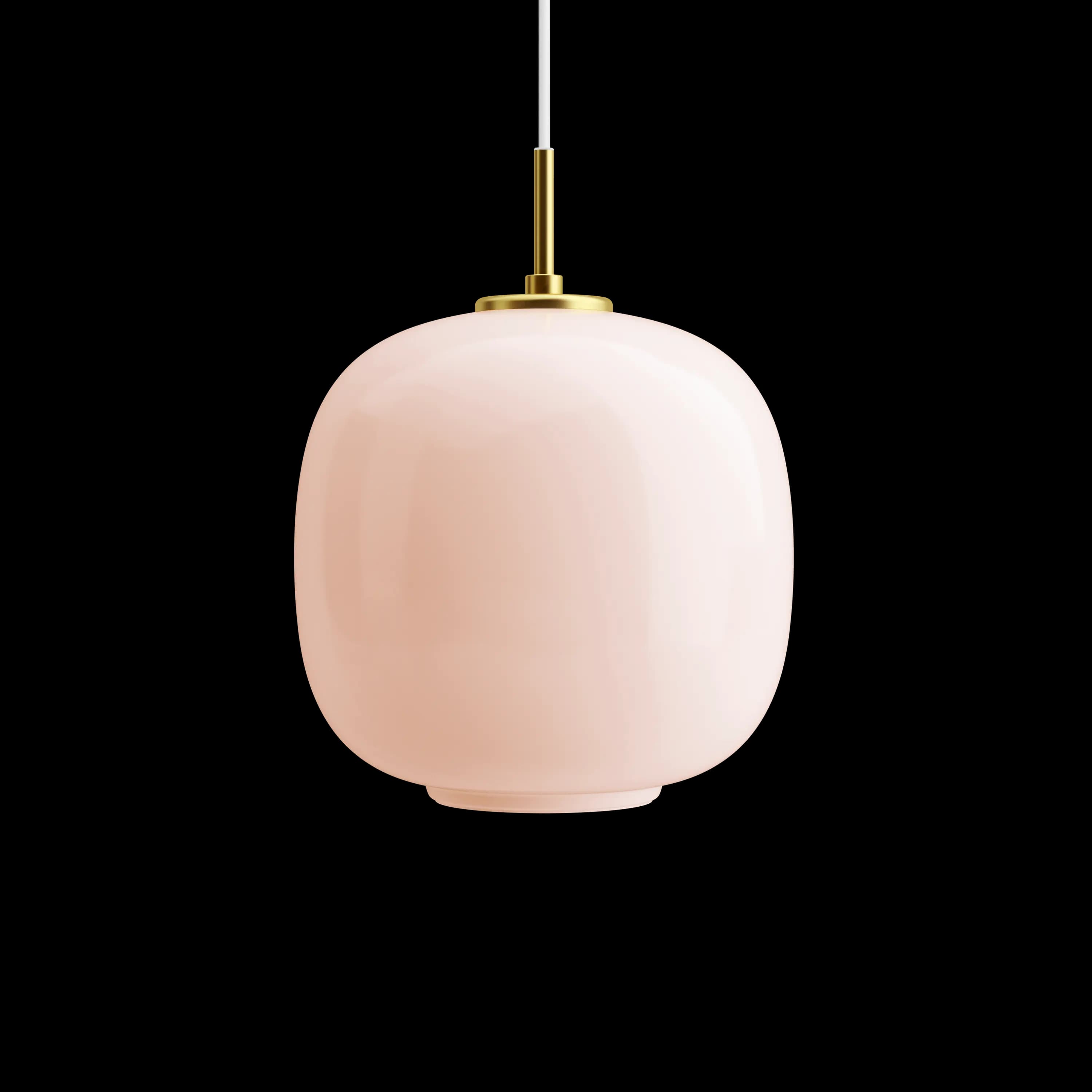 Louis Poulsen VL 45 Radiohus Pendant Brass/glossy pale rose glass Ø 250 — фото 2