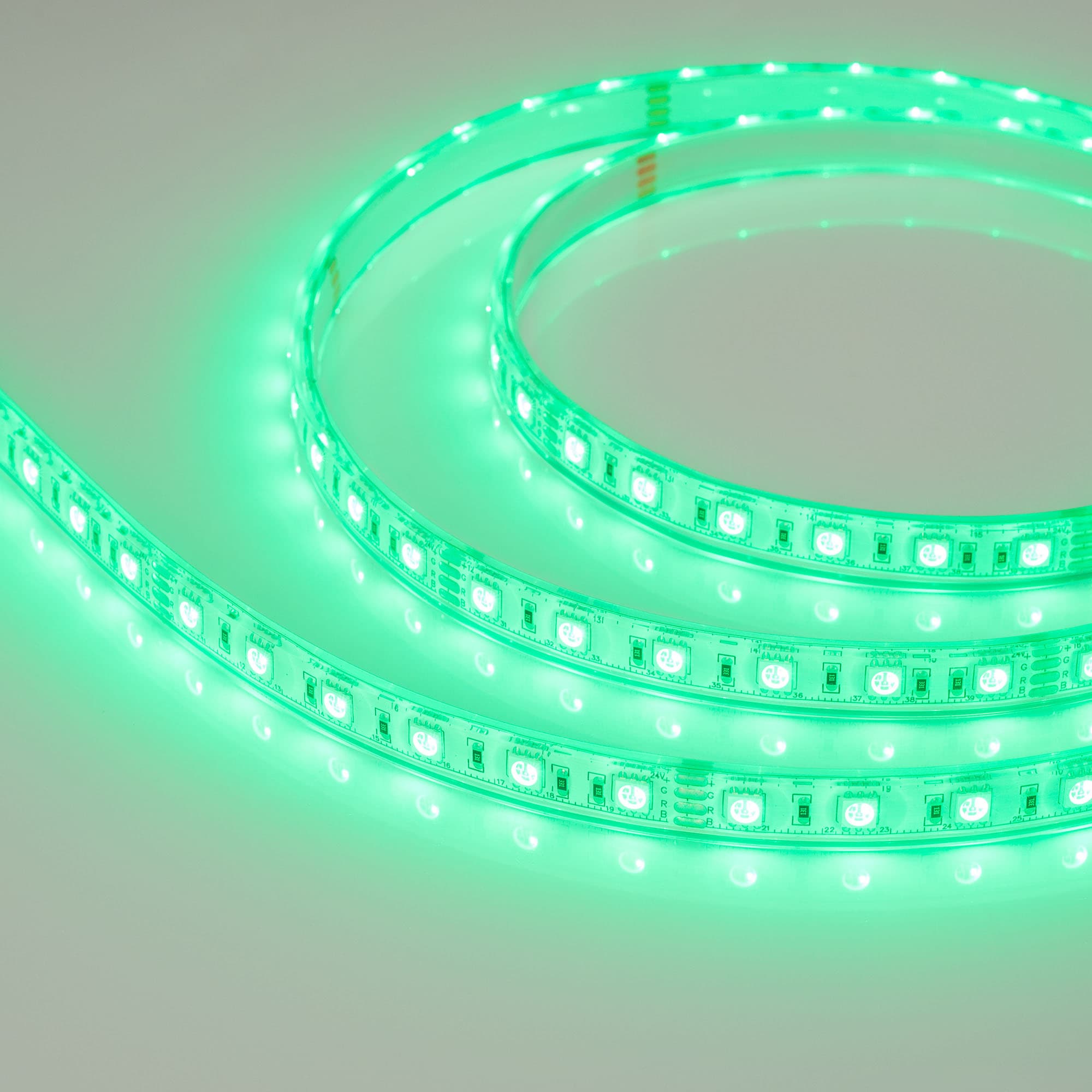 Светодиодная лента герметичная RTW-PU-B60-12.5mm 24V RGB (14.4 W/m, IP68, Wire 2m, 5m) (Arlight, -) 029515(3) — фото 2