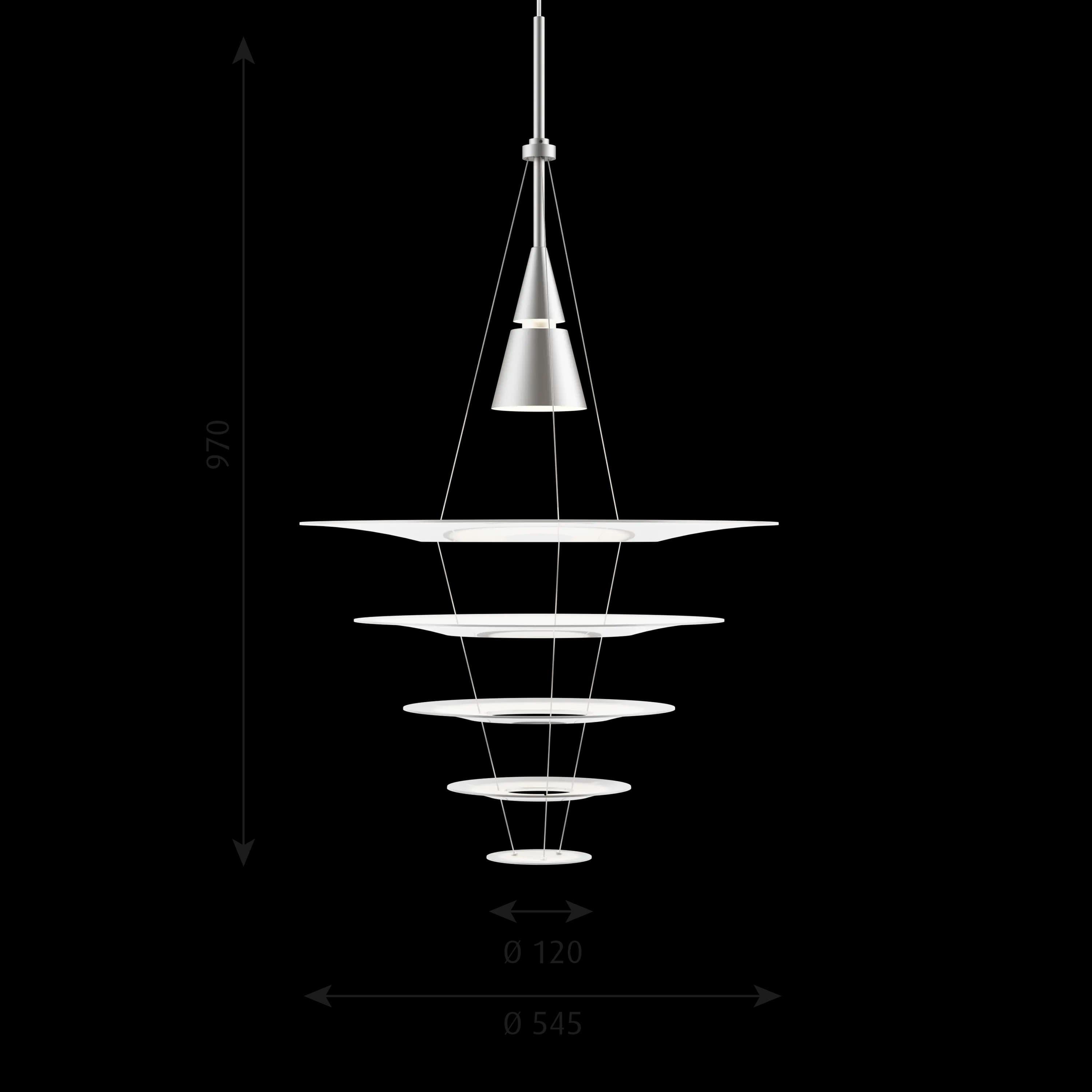 Louis Poulsen Enigma Pendant Brushed aluminium colour Ø 545 — фото 7