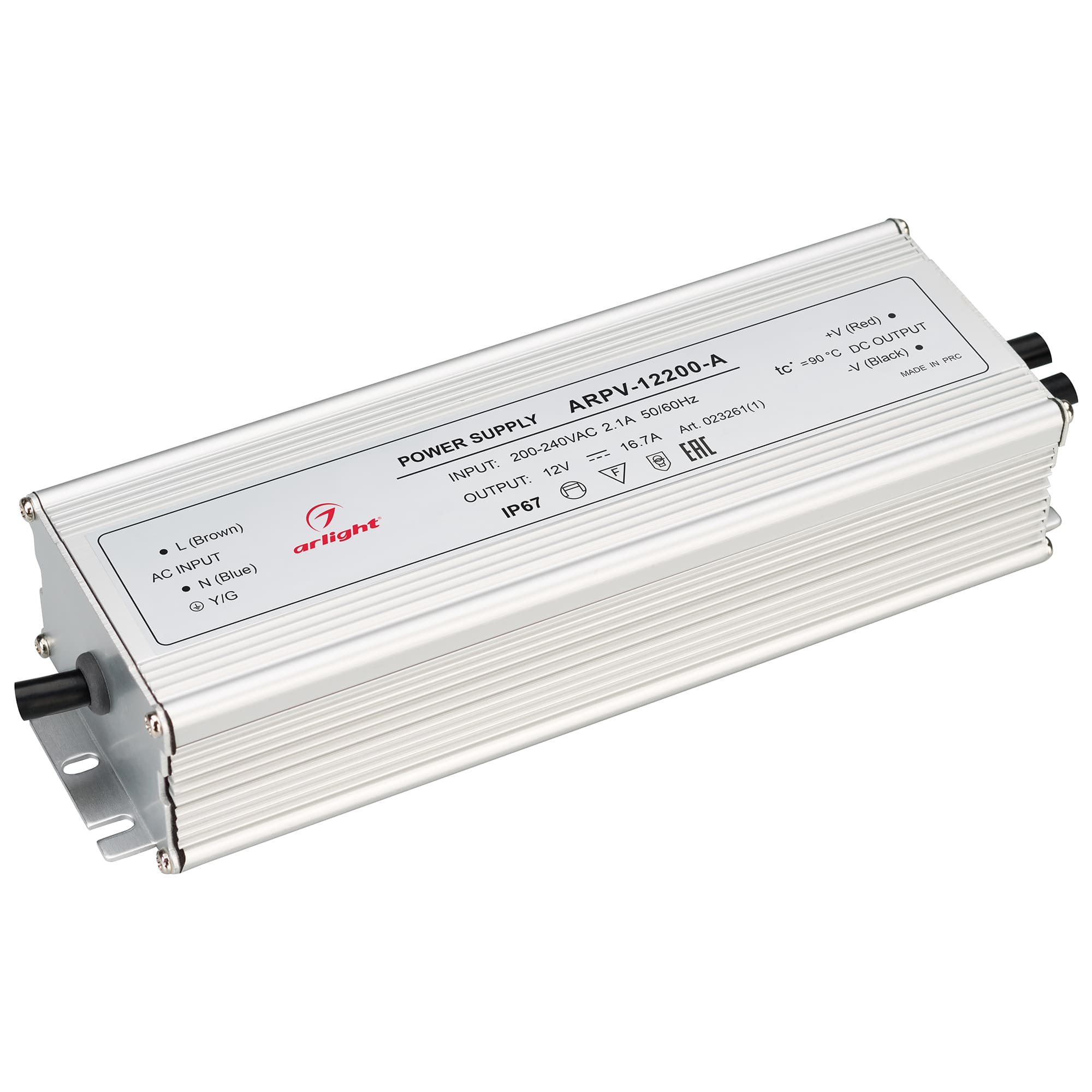 Блок питания ARPV-12200-A (12V, 16.7A, 200W) (Arlight, IP67 Металл, 3 года) 023261(1) — фото 1
