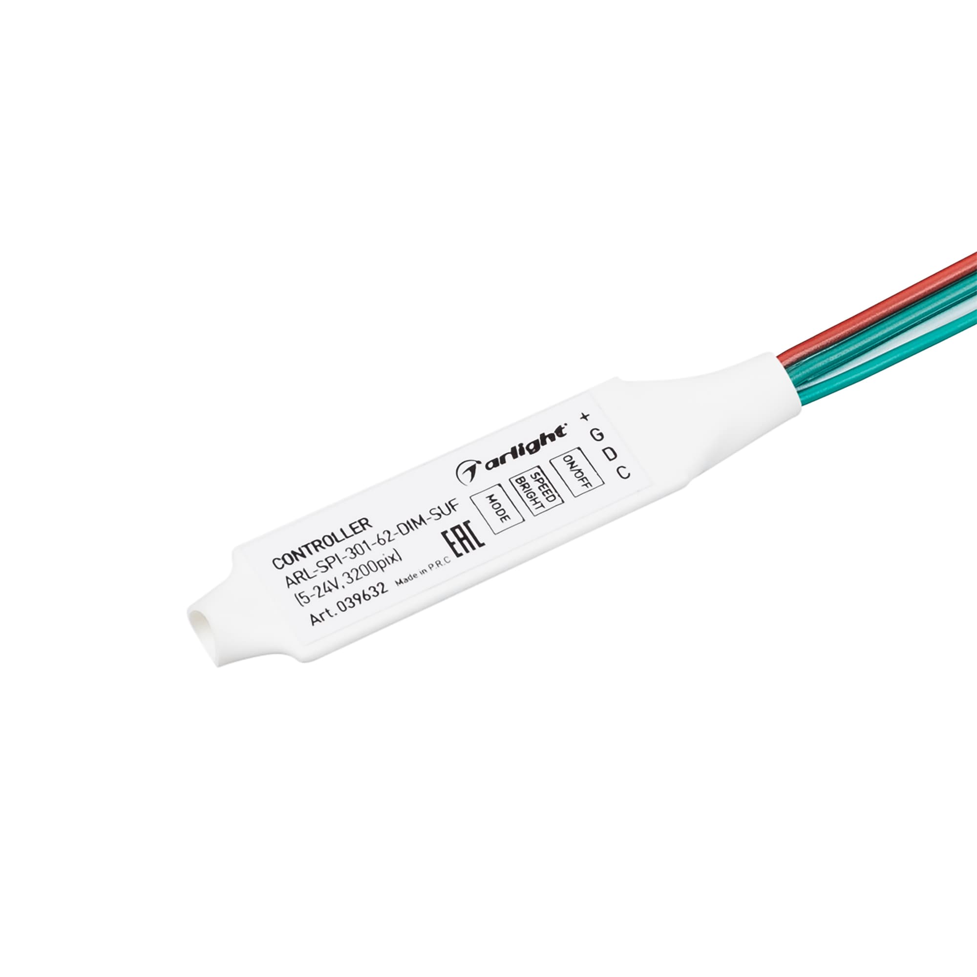 Контроллер ARL-SPI-301-62-DIM-SUF (5-24V, 3200pix) (Arlight, IP20 Пластик, 5 лет) 039632 Arlight