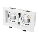 Светильник CL-KARDAN-S180x102-2x9W Warm (WH, 38 deg) (Arlight, IP20 Металл, 3 года) 024127