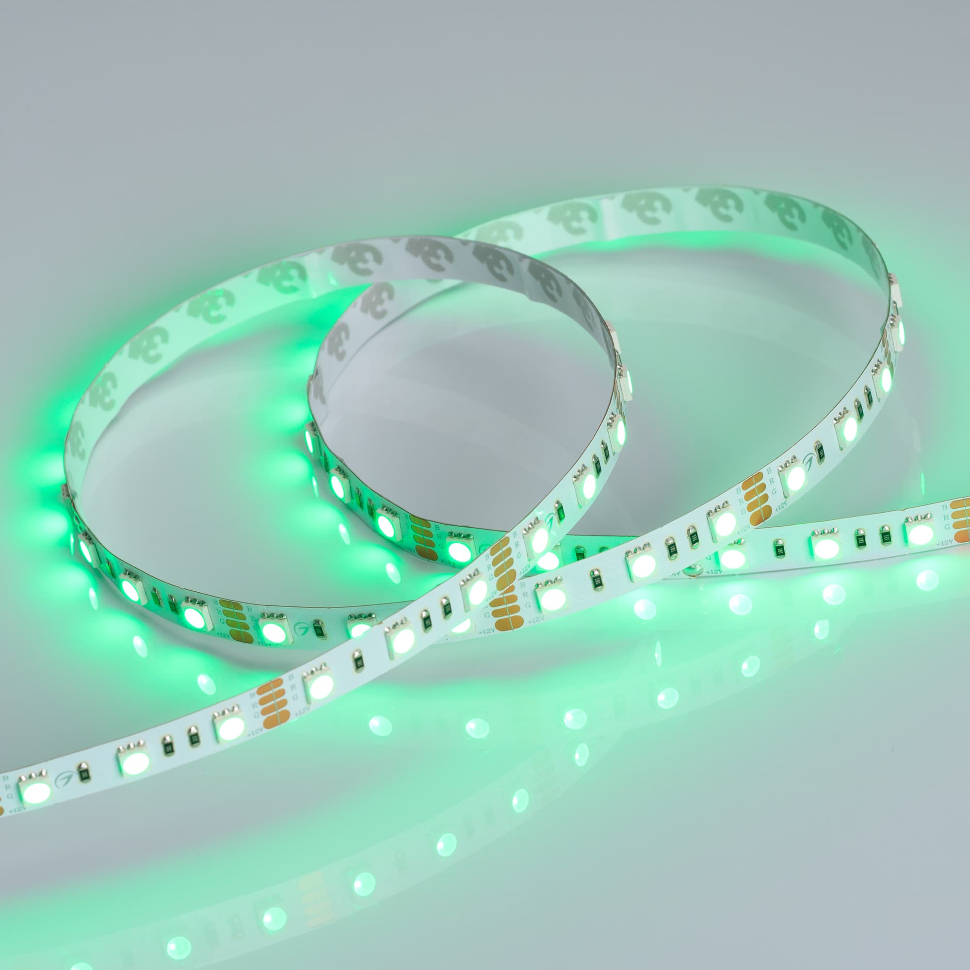 Светодиодная лента RT 2-5000 12V RGB 2x (5060, 300 LED, LUX) (Arlight, 14.4 Вт/м, IP20) 012340(B) — фото 5
