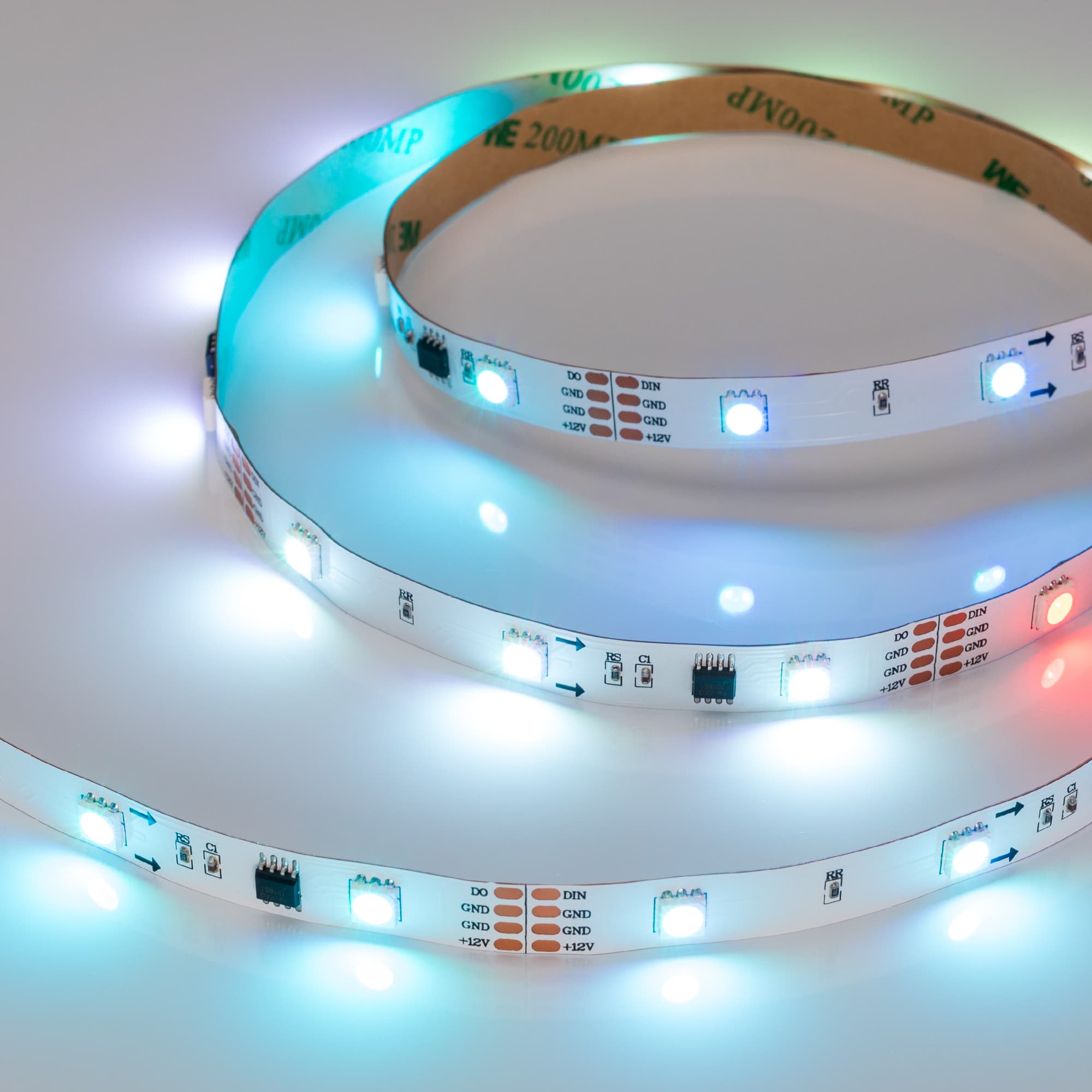 Светодиодная лента SPI-5000-AM 12V RGB (5060, 150 LED x3, 1804) (Arlight, Открытый, IP20) 021227 — фото 3