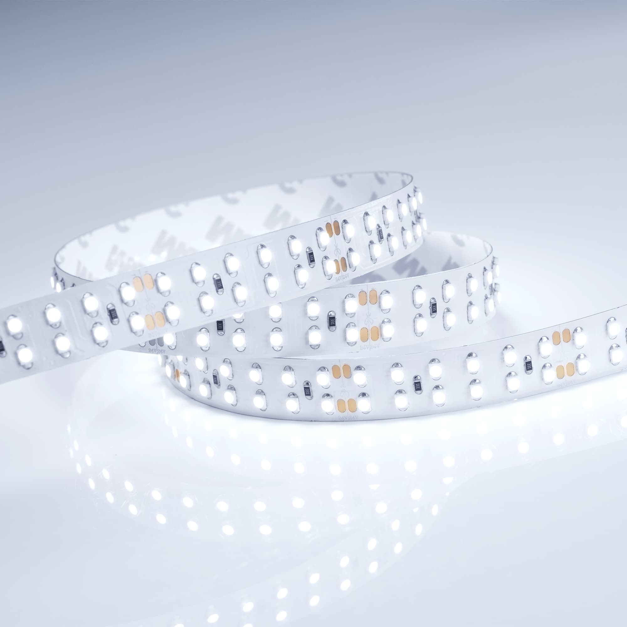 Светодиодная лента RT 2-5000 24V Cool 8K 2x2 (3528, 1200 LED, LUX) (Arlight, 19.2 Вт/м, IP20) 013746(B) — фото 2