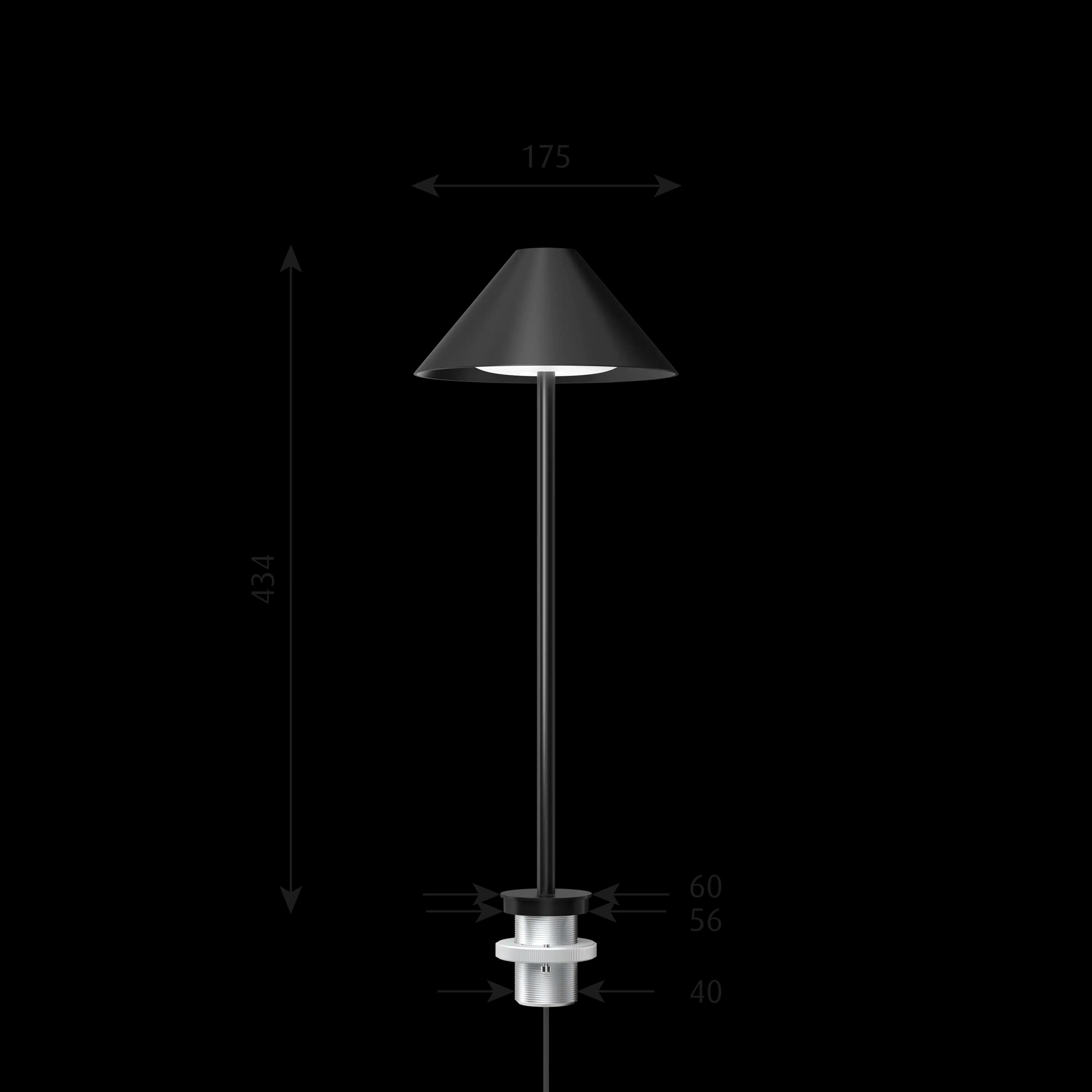 Louis Poulsen Keglen Table Lamp Black — фото 5