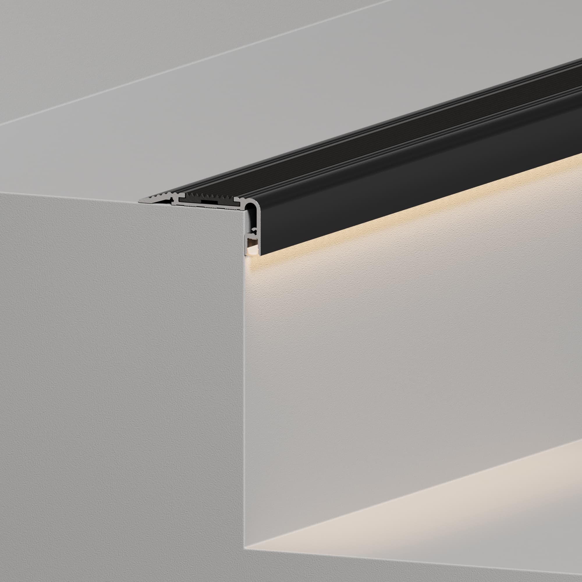 Профиль STAIR-W60-2000 ANOD BLACK (Arlight, Алюминий) 060867 — фото 5