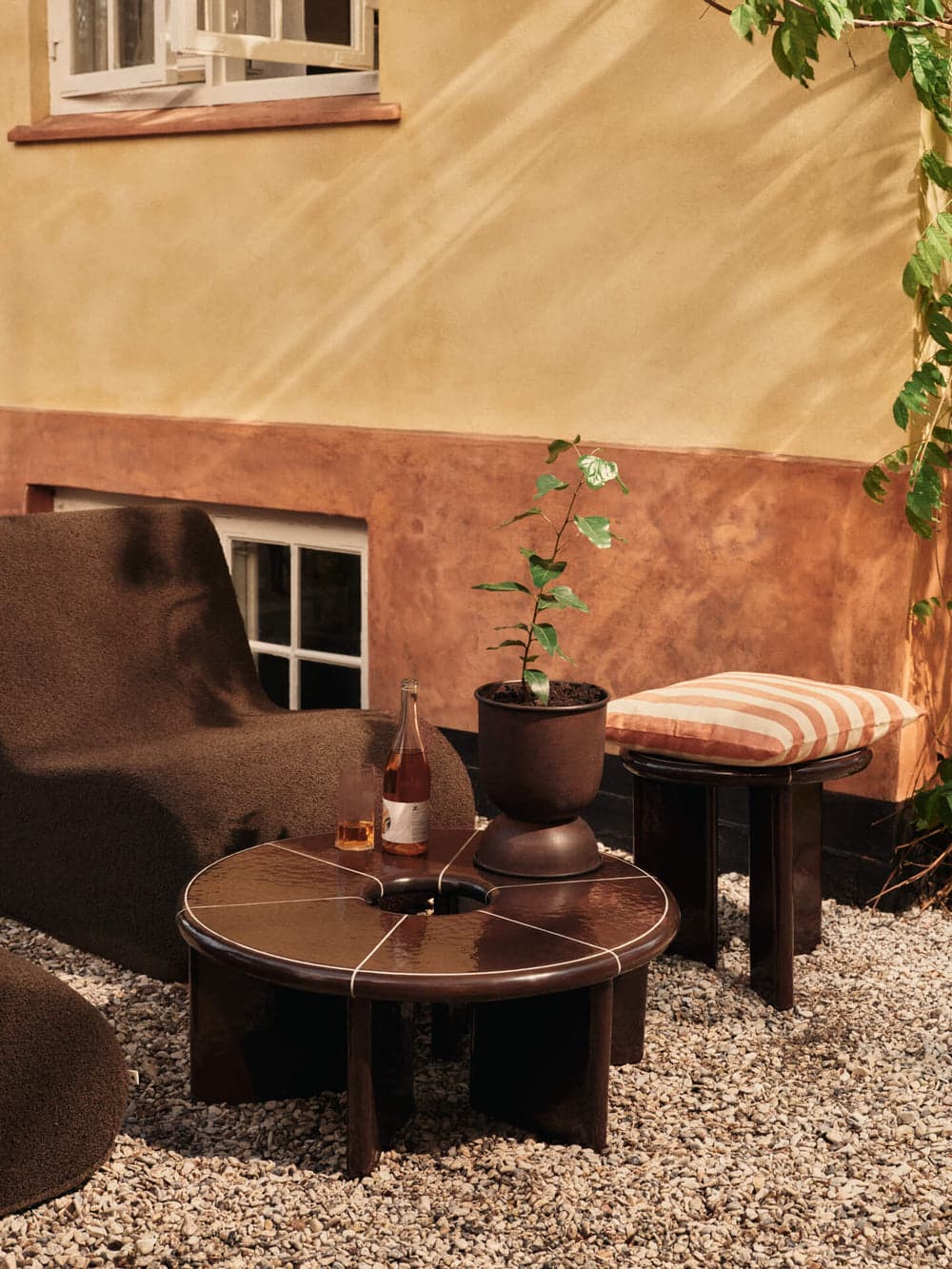 Ferm Living Deya Side Table - Chestnut Brown ferm LIVING — фото 4