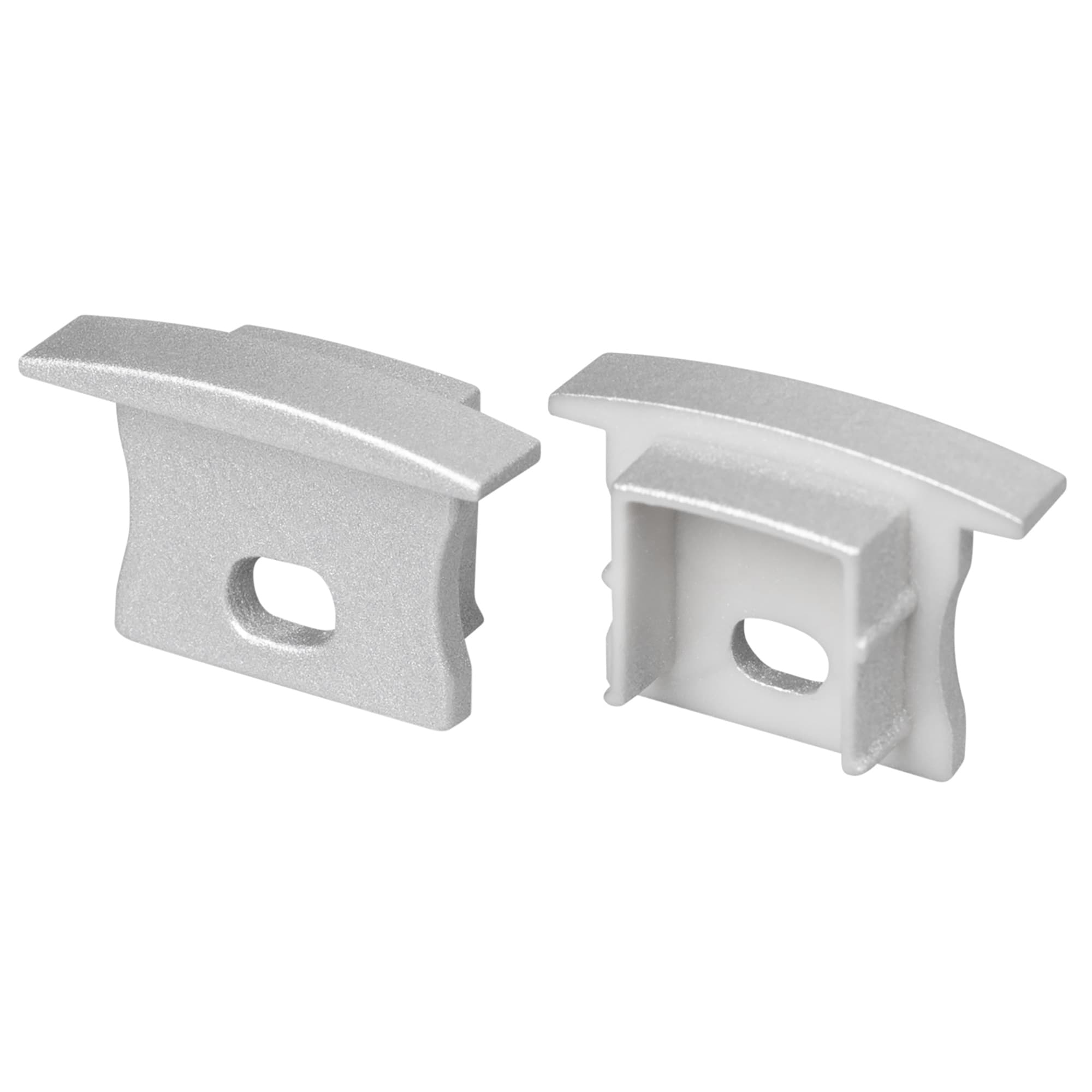 Заглушка LINE-2315-F SILVER с отверстием (Arlight, Пластик) 054379