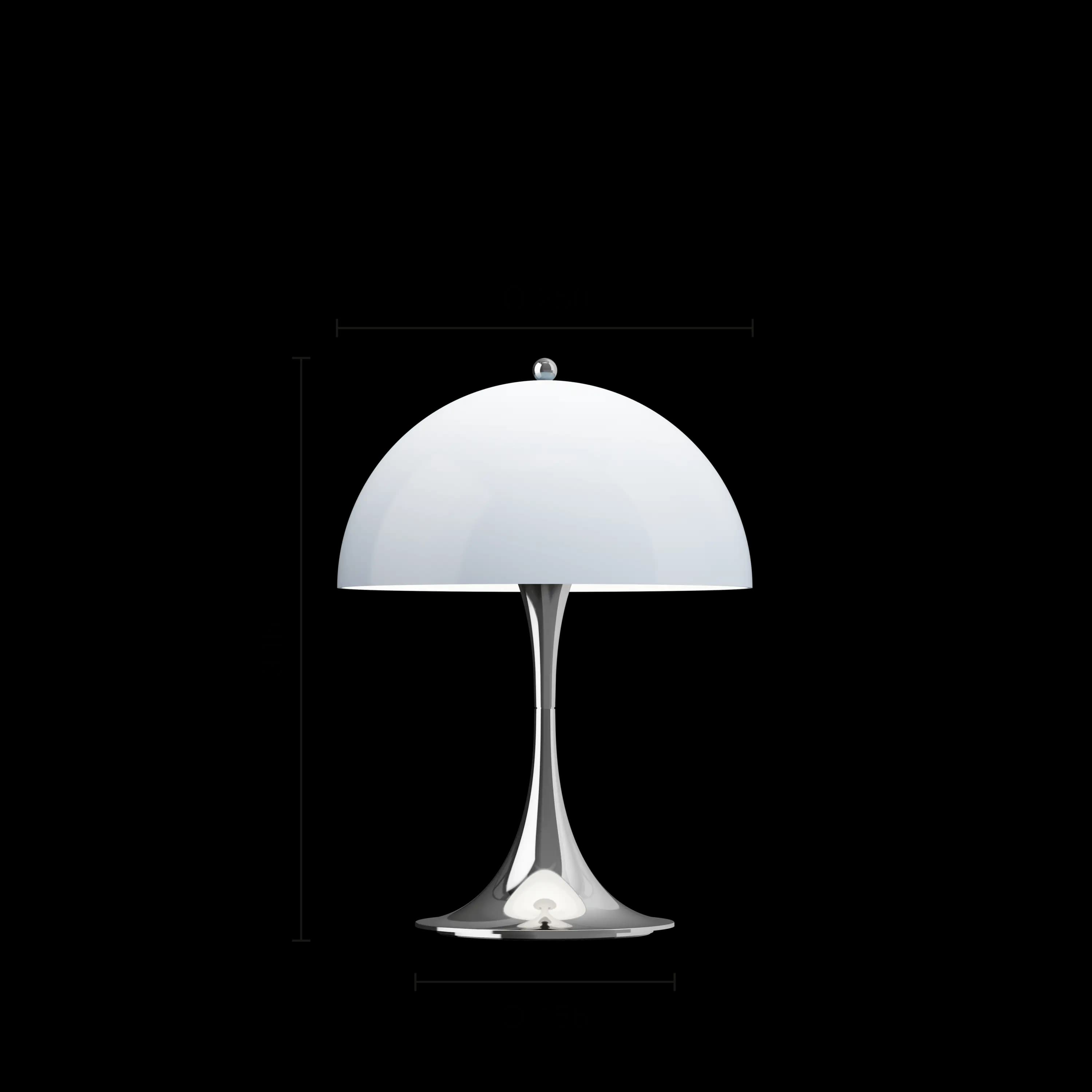 Louis Poulsen Panthella 250 Portable Lamp Chrome opal blue grey — фото 9