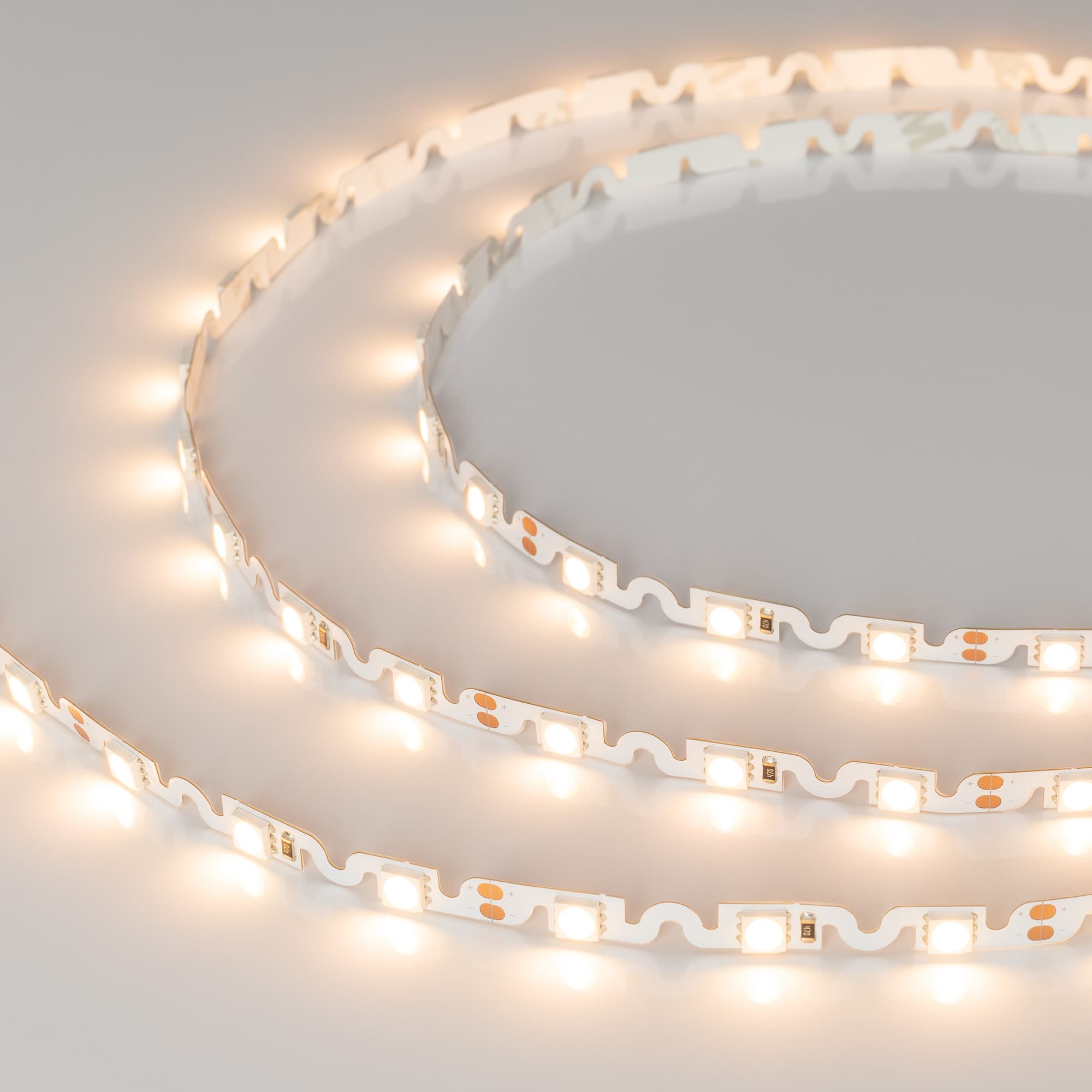 Светодиодная лента RZ 2-5000 12V Warm2700 2x (5060, 240 LED, Wave) (Arlight, 11.5 Вт/м, IP20) 018210 — фото 2