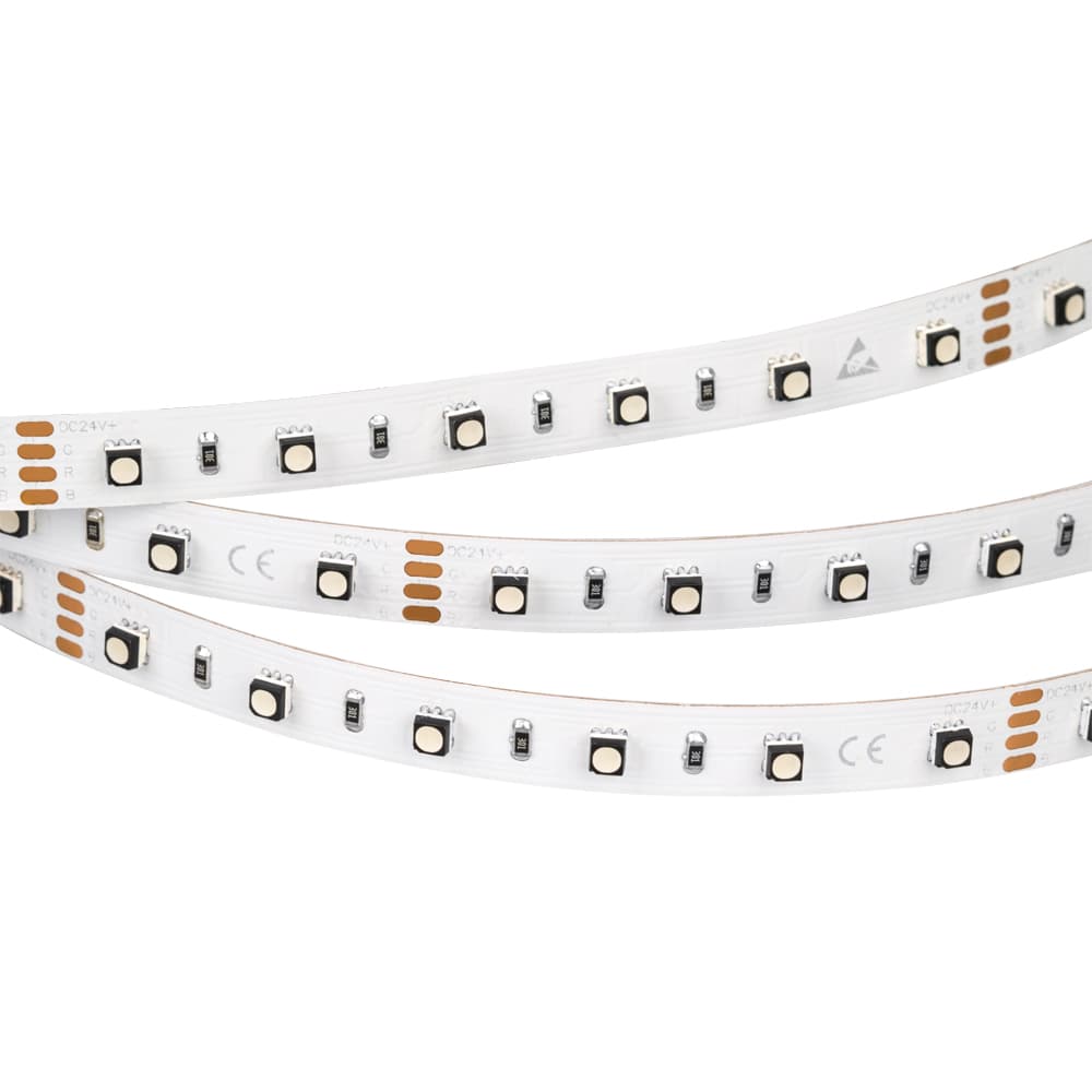 Светодиодная лента MINI-60-24V RGB 10mm (3535, 5m, LUX) (Arlight, 14.4 Вт/м, IP20) 022718 — фото 1