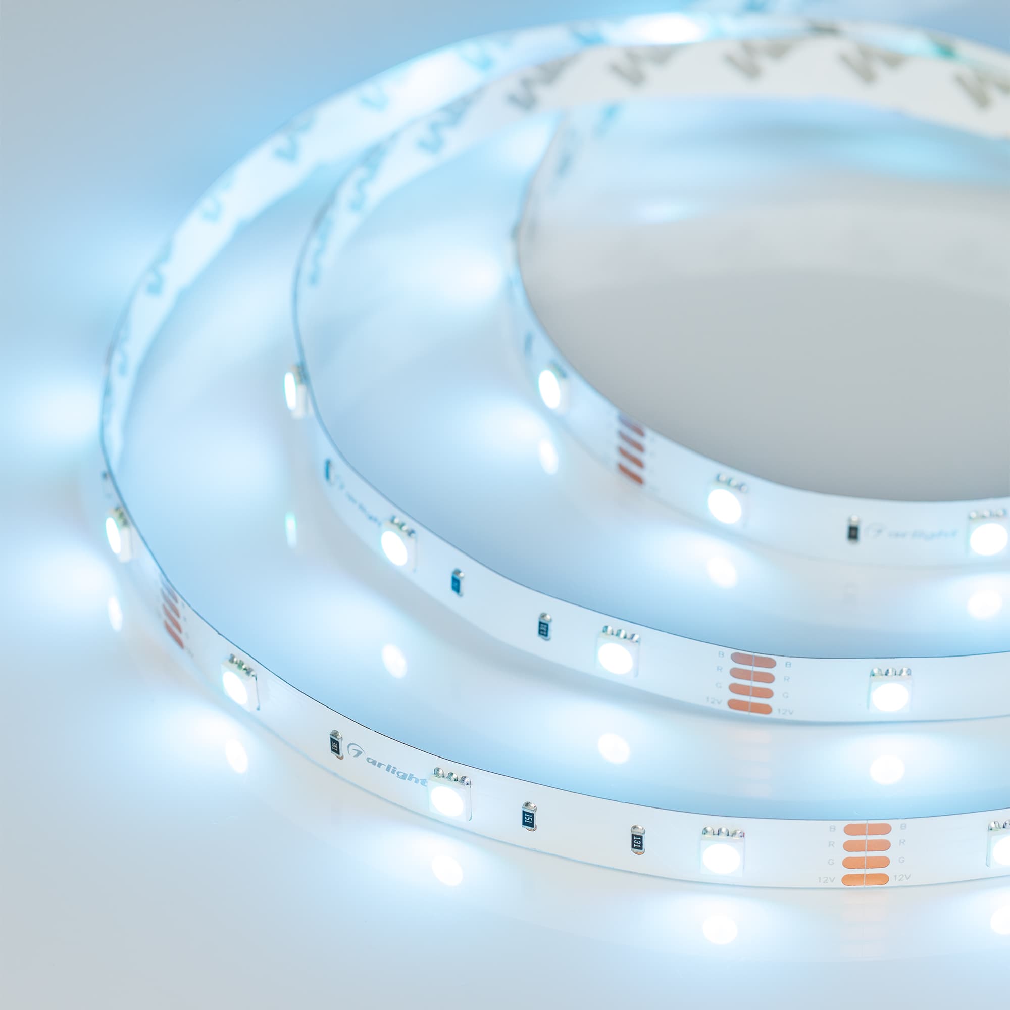 Светодиодная лента RT-B30-10mm 12V RGB (7.2 W/m, IP20, 5060, 5m) (Arlight, Открытый) 010596(2) — фото 2