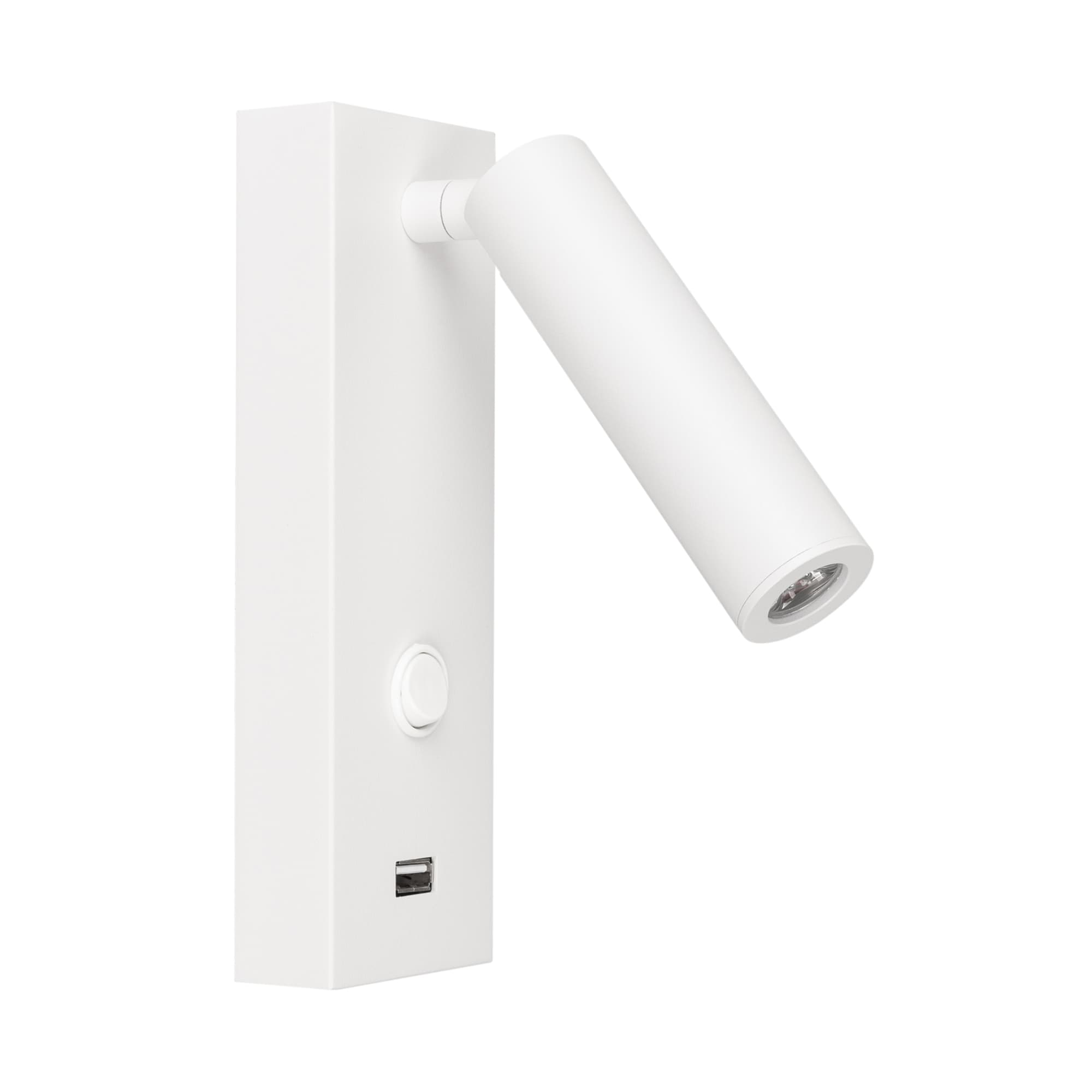 Светильник SP-BED-CHARGE-S60x125-3W Warm3000 (WH, 20 deg, 230V) (Arlight, IP20 Металл, 3 года) 031394