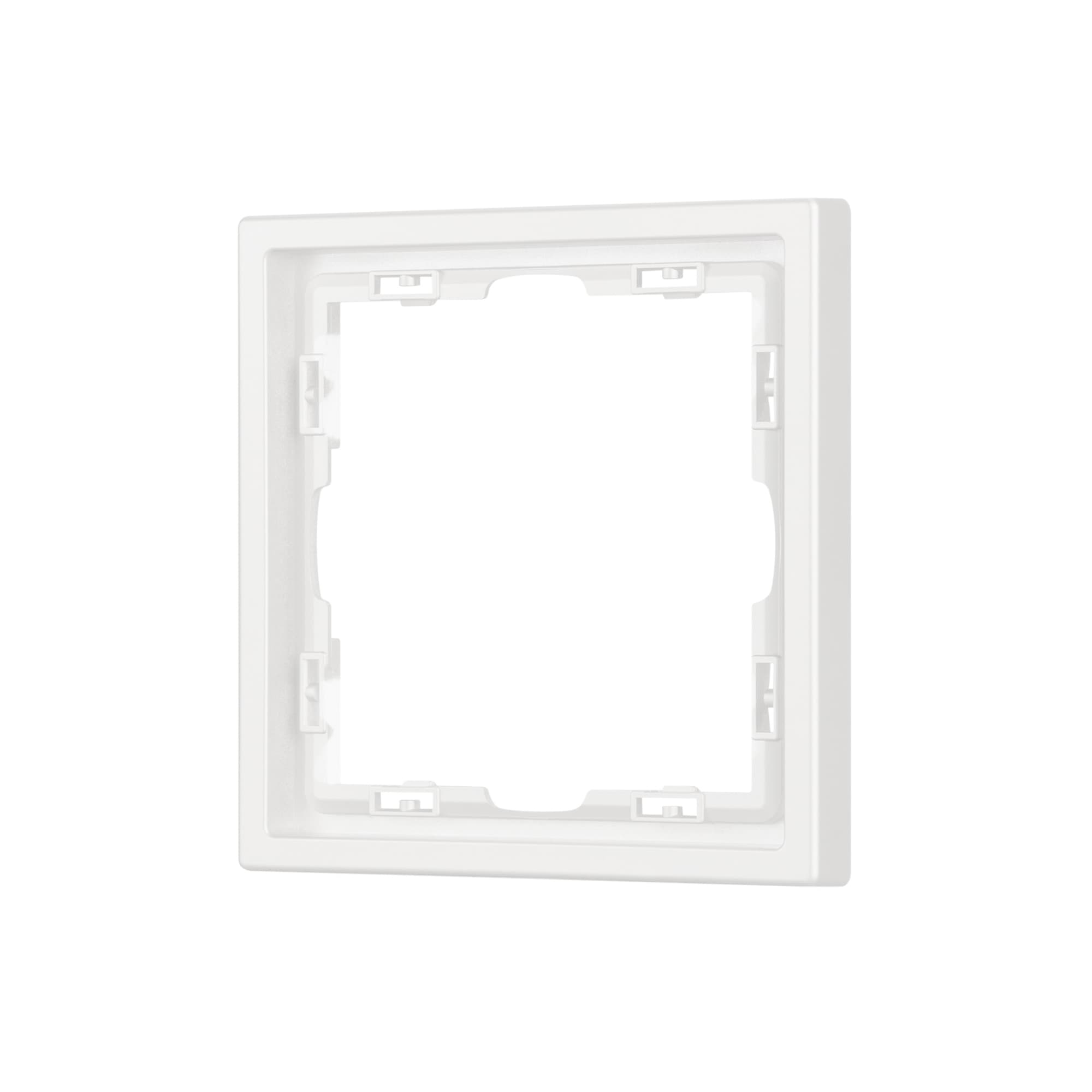 Рамка пластиковая FRM-NOBE-SFPL-1-WH (Arlight, Белый кварц) 054211