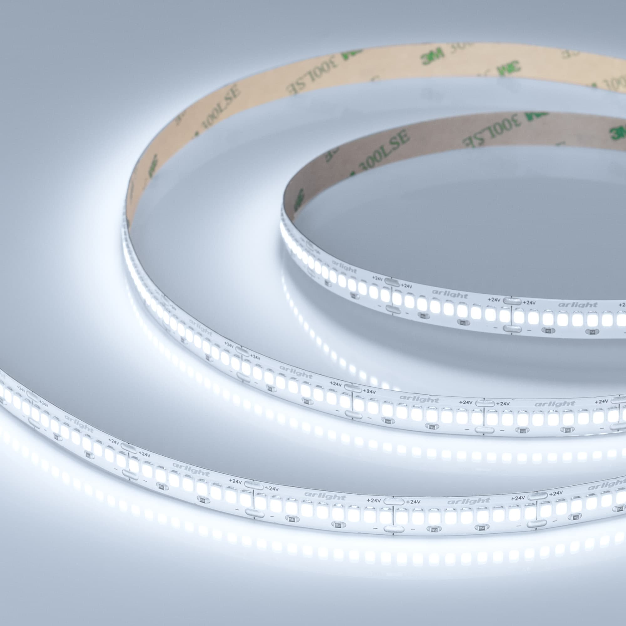 Светодиодная лента ULTRA-A288-10mm 24V White6000 (17 W/m, IP20, 5m) (Arlight, высок.эфф.200 лм/Вт) 054928 — фото 1