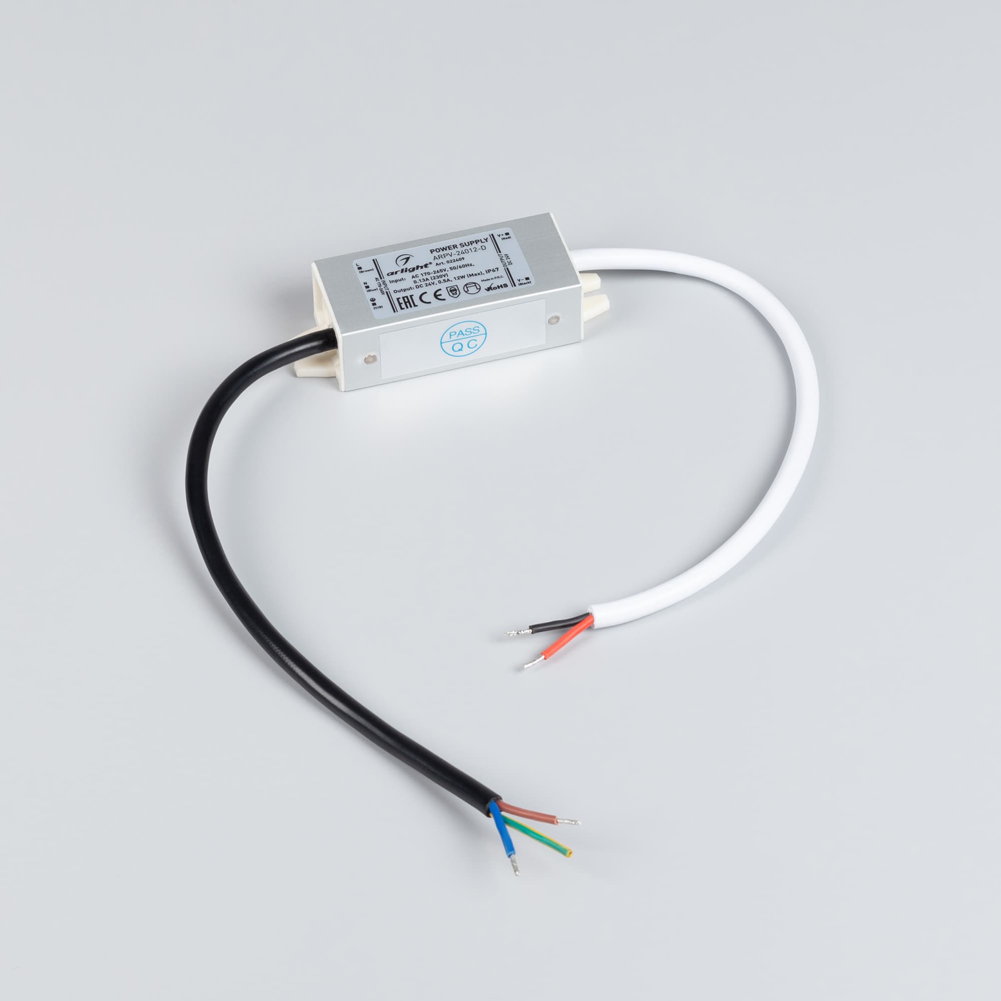 Блок питания ARPV-24012-D (24V, 0.5A, 12W) (Arlight, IP67 Металл, 3 года) 022409 — фото 2