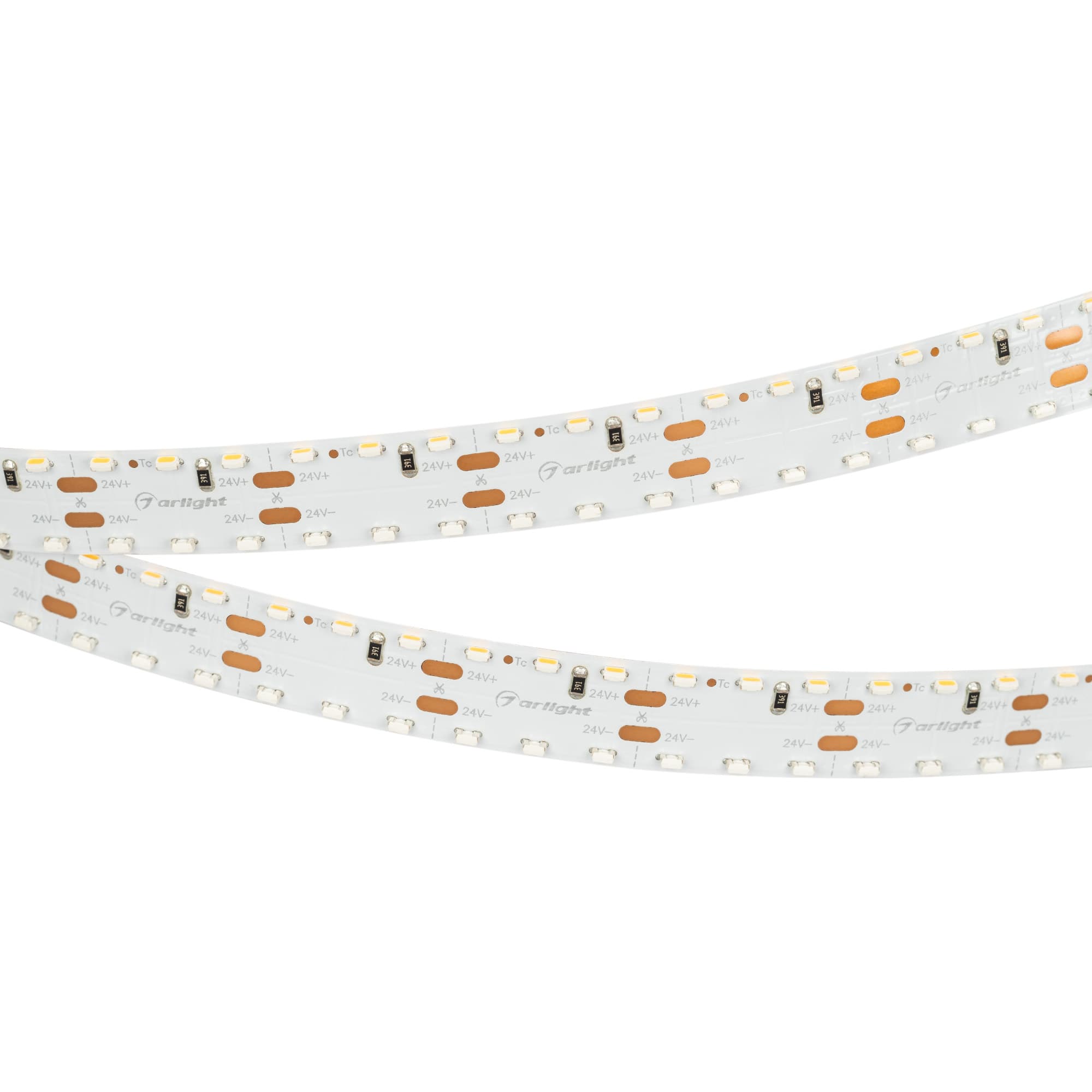 Светодиодная лента RS 2-5000 24V Warm2700 2x2 15mm (3014, 240 LED/m, LUX) (Arlight, 19.2 Вт/м, IP20) 024472 — фото 1