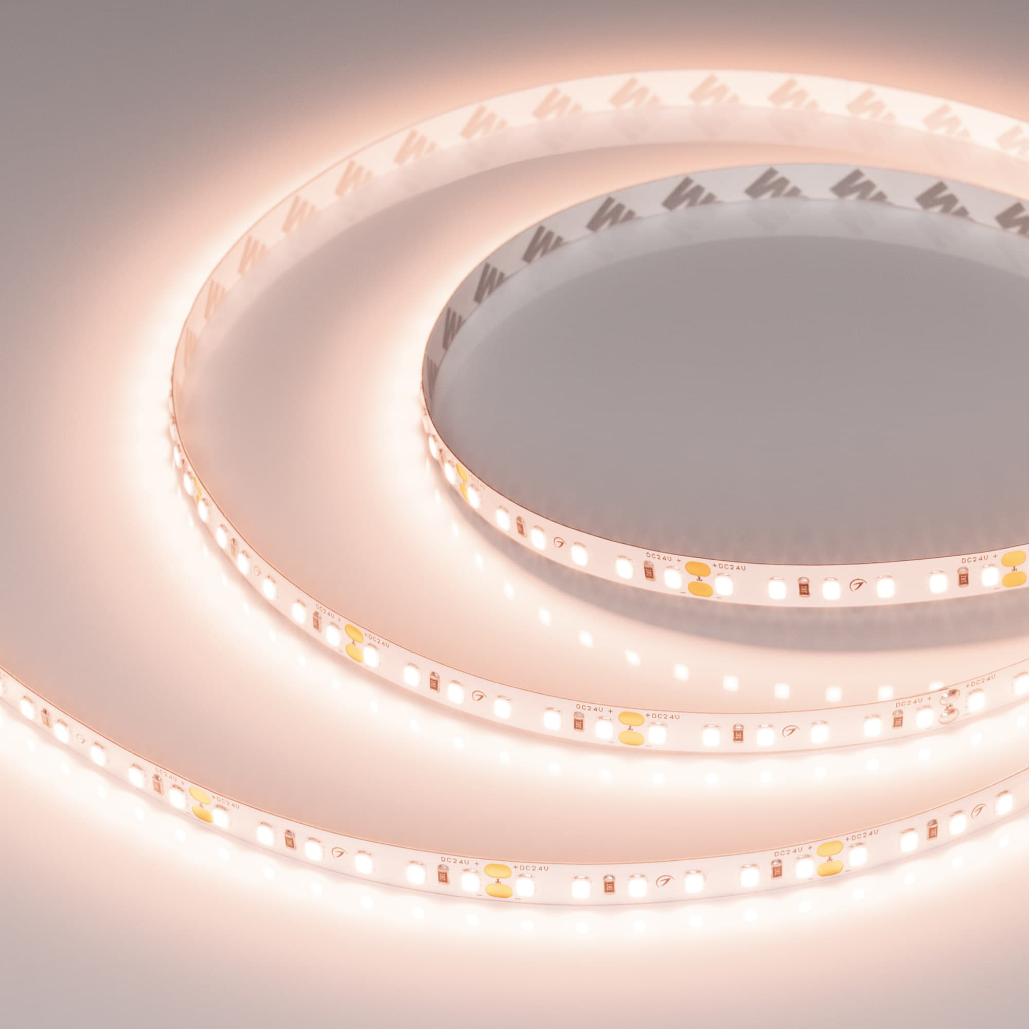 Светодиодная лента RT-A120-8mm 24V Peach Fuzz (9.6 W/m, IP20, 5m) (Arlight, -) 047719 — фото 1