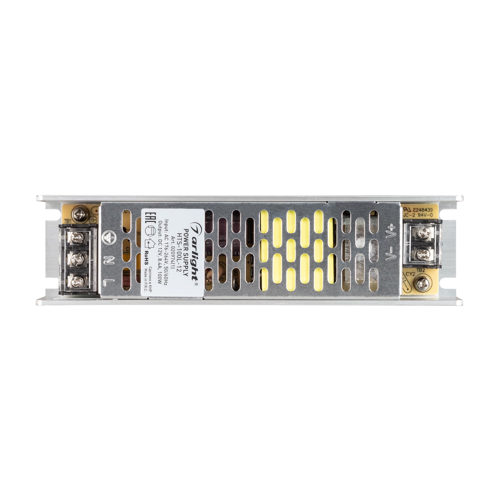 Блок питания HTS-100L-12 (12V, 8.4A, 100W) (Arlight, IP20 Сетка, 3 года) 020974(1) — фото 2