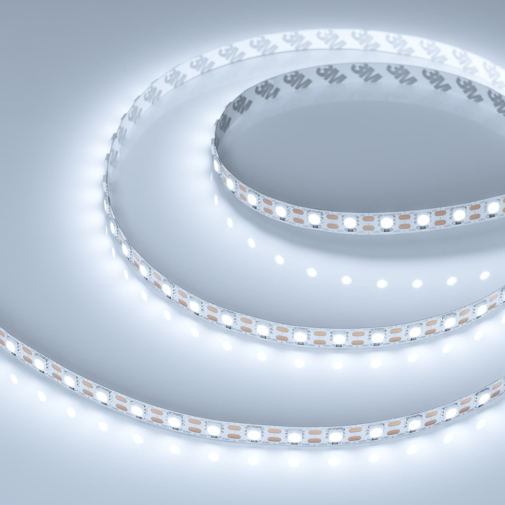 Светодиодная лента RT 2-5000 12V Cx1 White6000 2x (5060, 360 LED, LUX) (Arlight, 15.6 Вт/м, IP20) 011705(1) — фото 1