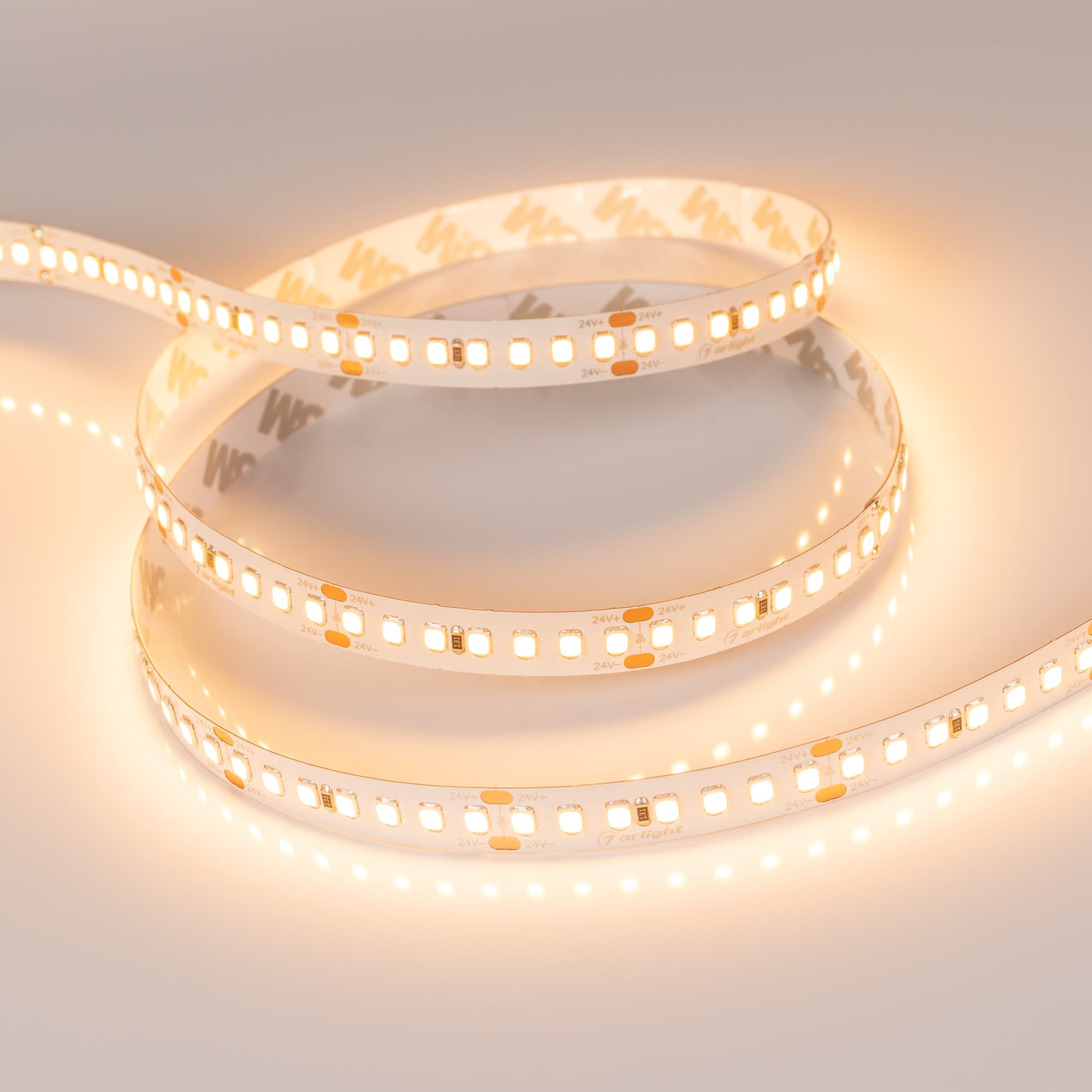 Светодиодная лента RT 2-5000 24V Warm3000 3x (2835, 840 LED, LUX) (Arlight, 17 Вт/м, IP20) 020392(B) — фото 4