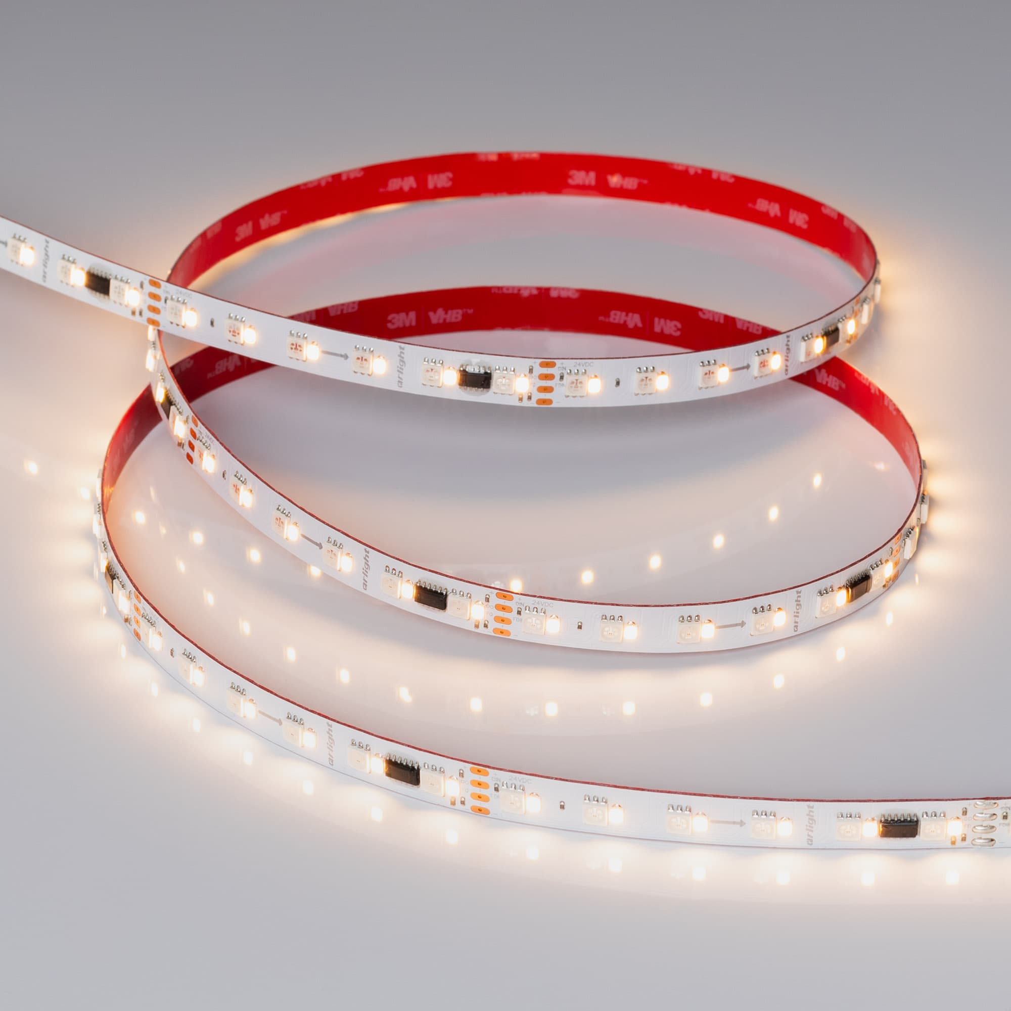 Светодиодная лента SPI-BA120-12mm 24V RGBW-Warm-PX6-BPT (16 W/m, IP20, 5060/2835, 5m) (Arlight, бегущий огонь) 040620 — фото 3