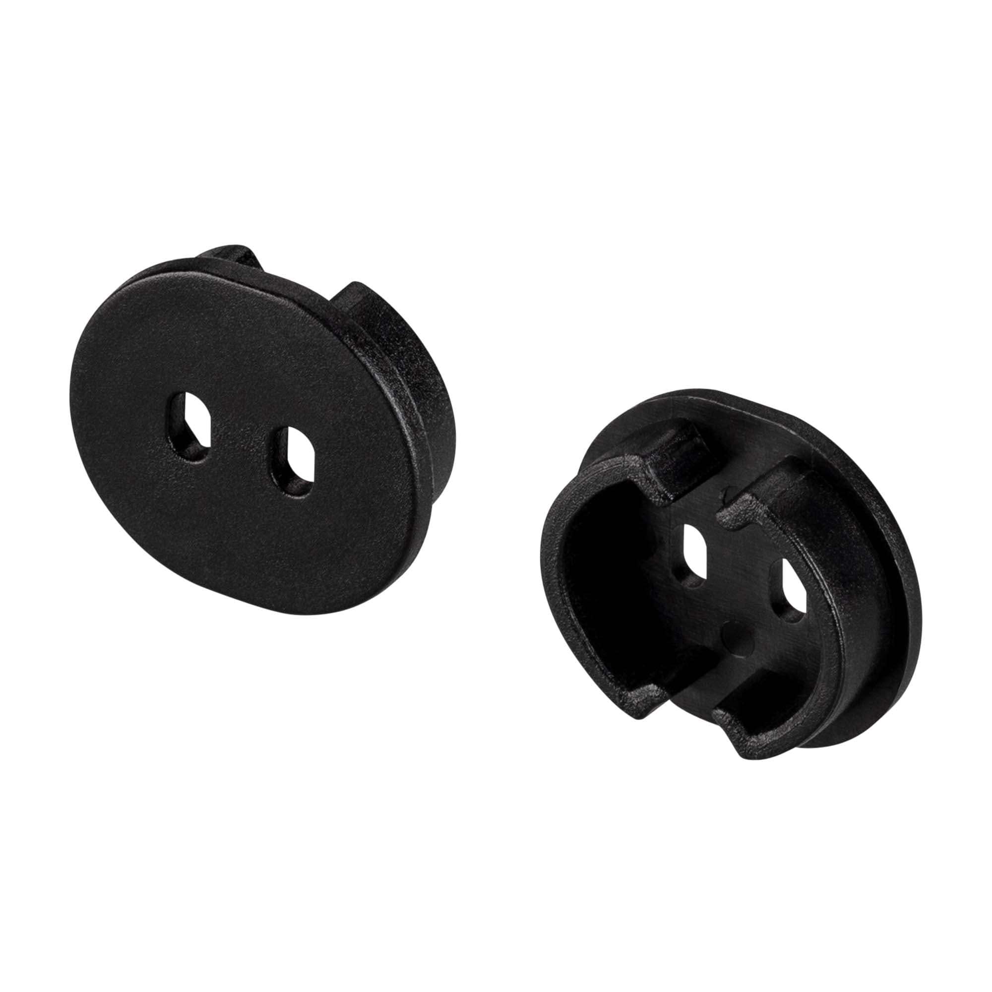 Заглушка ARH-ROUND-D20-DUAL BLACK с отверстием (Arlight, Пластик) 039302